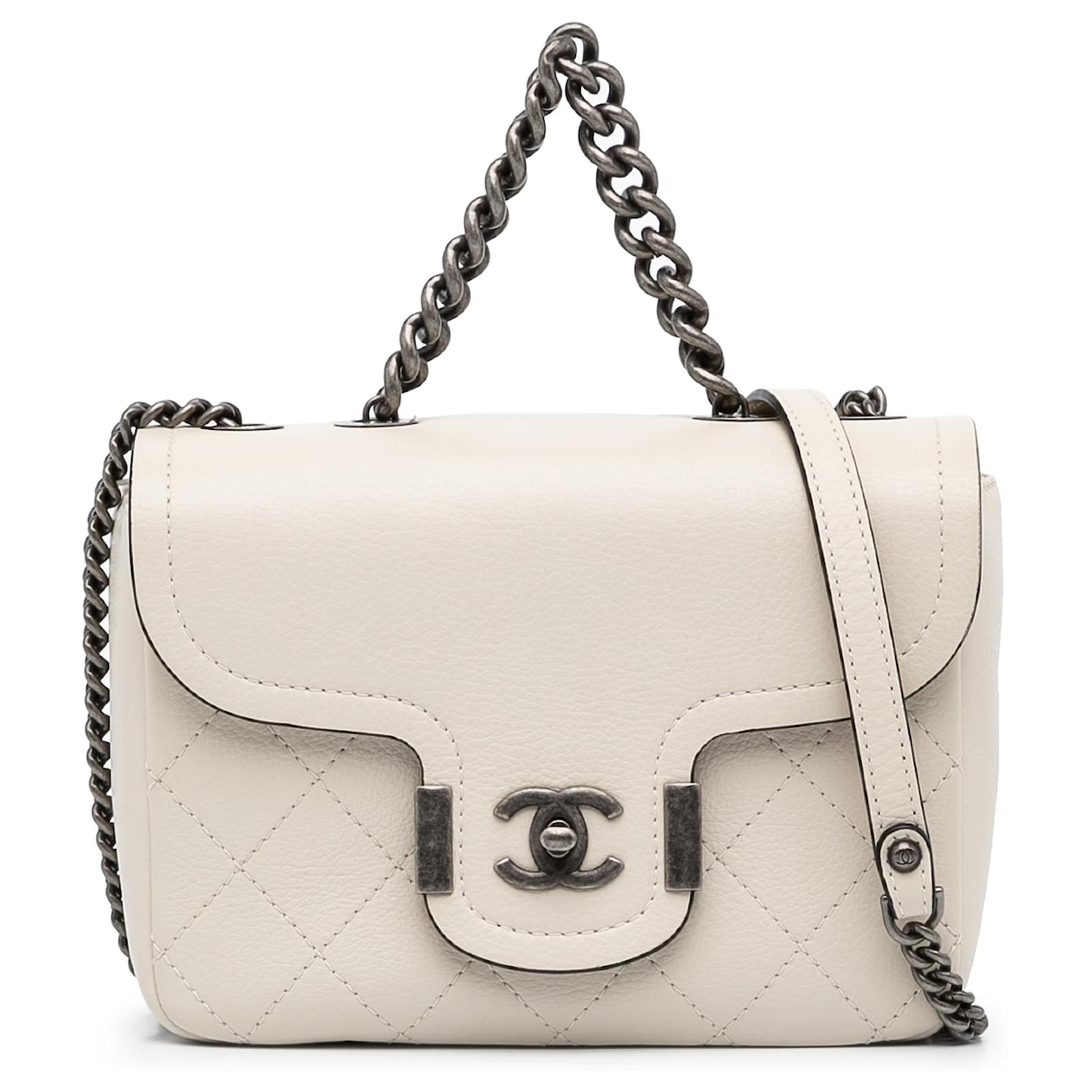 Chanel White Paris-Greece Large Archi Chic Flap Bag