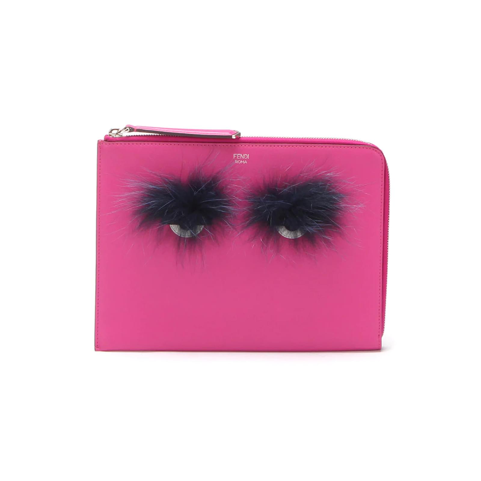 Fendi Monster Pink Leather Wallet ()