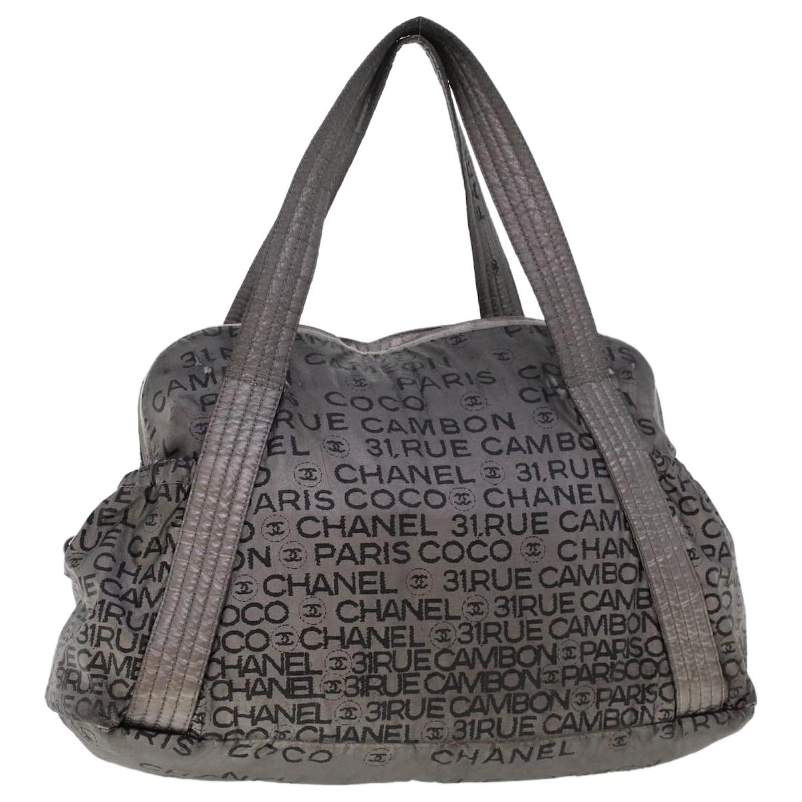 CHANEL Shoulder Bag Nylon Silver CC Auth bs6671 Silvery ref.982504 - Joli  Closet
