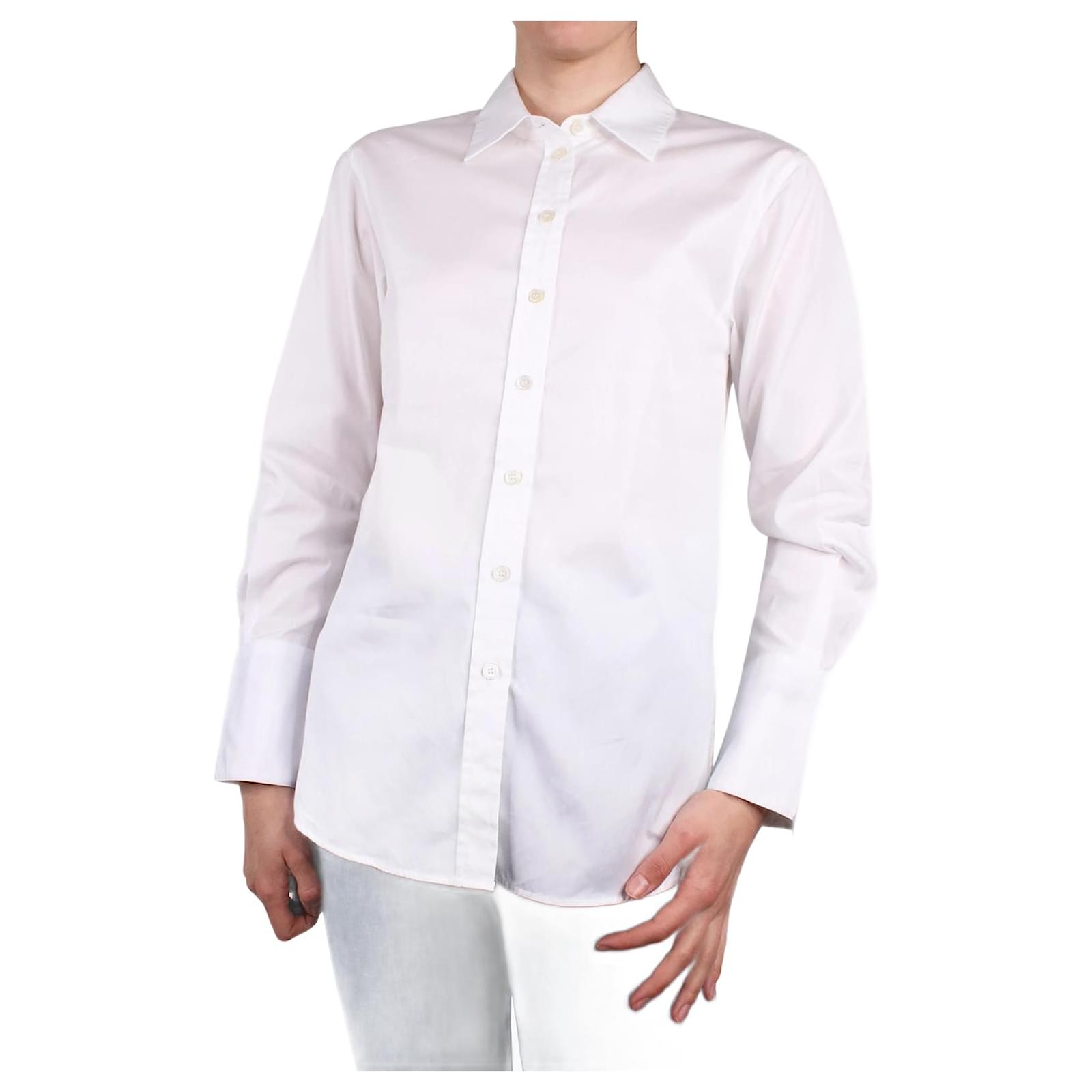 Joseph Camisa de algod n blanca talla FR 34 Blanco ref.983062