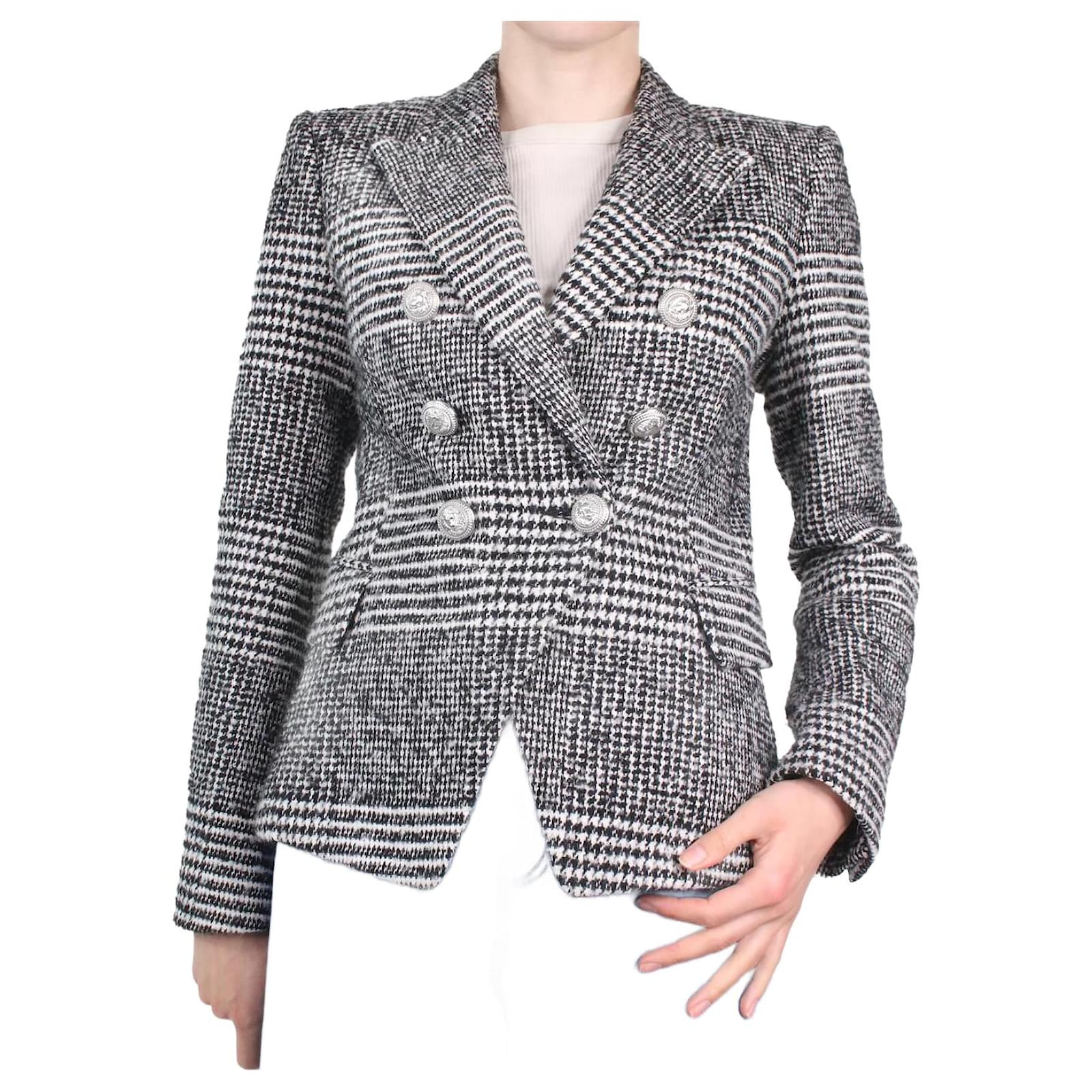 Balmain houndstooth sale blazer