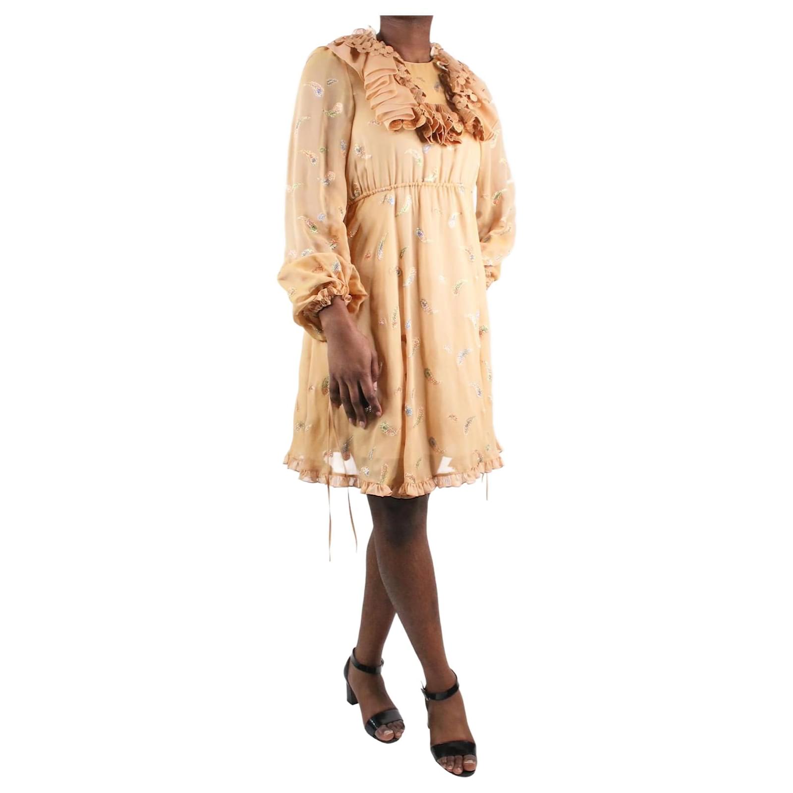 Chlo Neutral paisley dress size FR 38 Viscose ref.983536 Joli