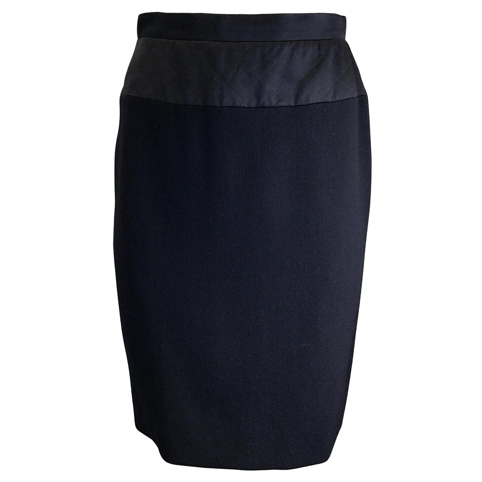 Navy blue pencil outlet skirt quilt