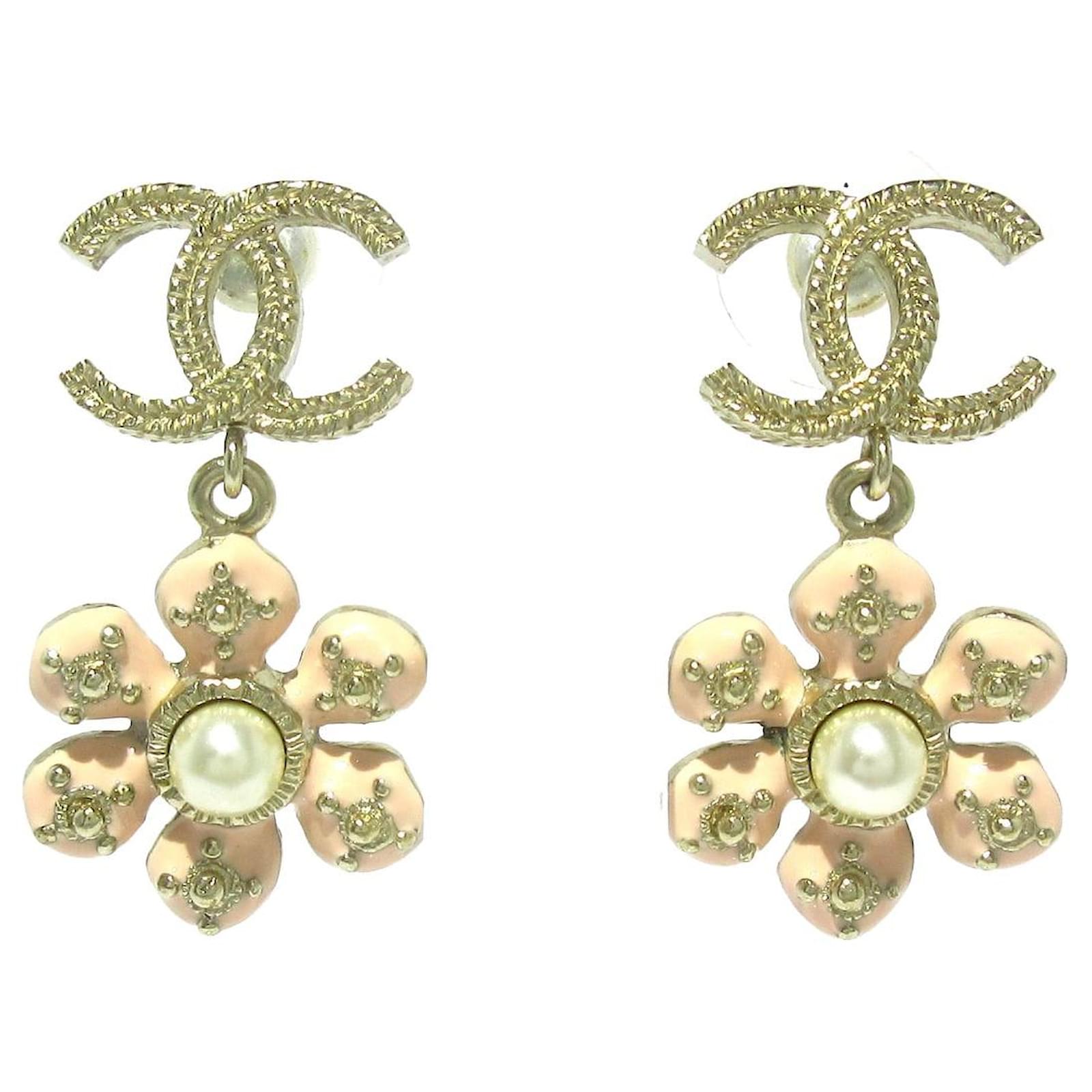 CHANEL Round COCO Mark Pierce Binaural Accessories ABF868 gold