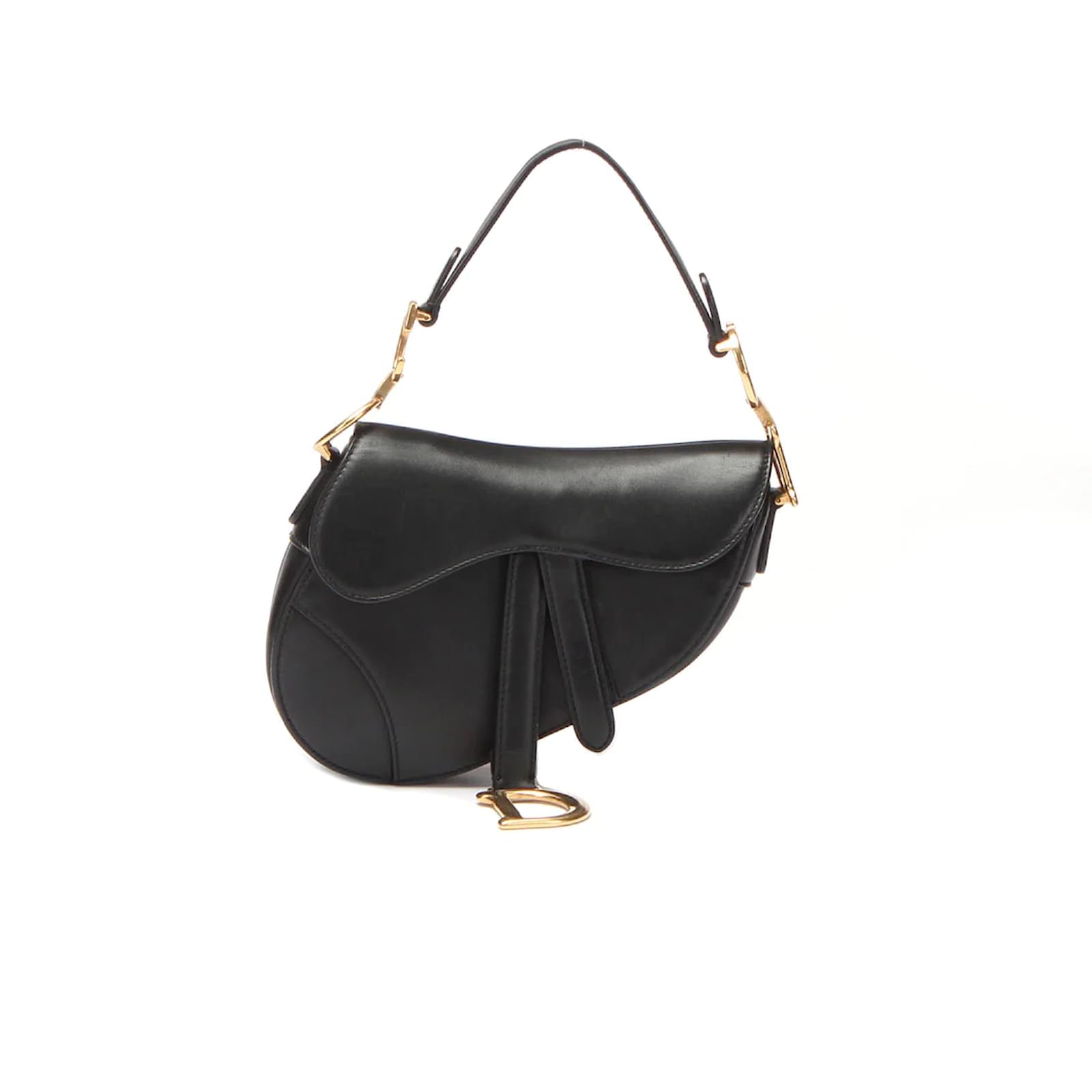 DIOR MINI SADDLE BAG IN BLACK CALFSKIN  Bags, Dior saddle bag, Mini saddle  bags