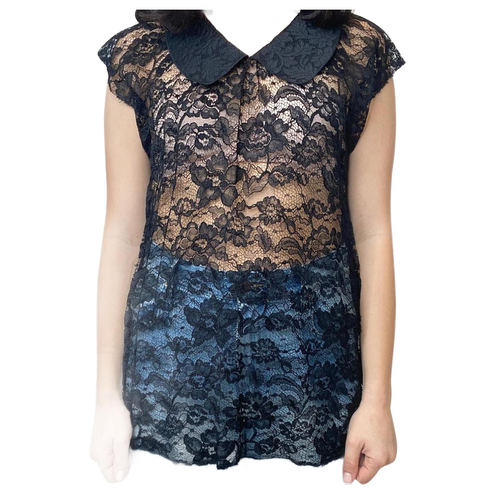 blusa negra dolce gabbana