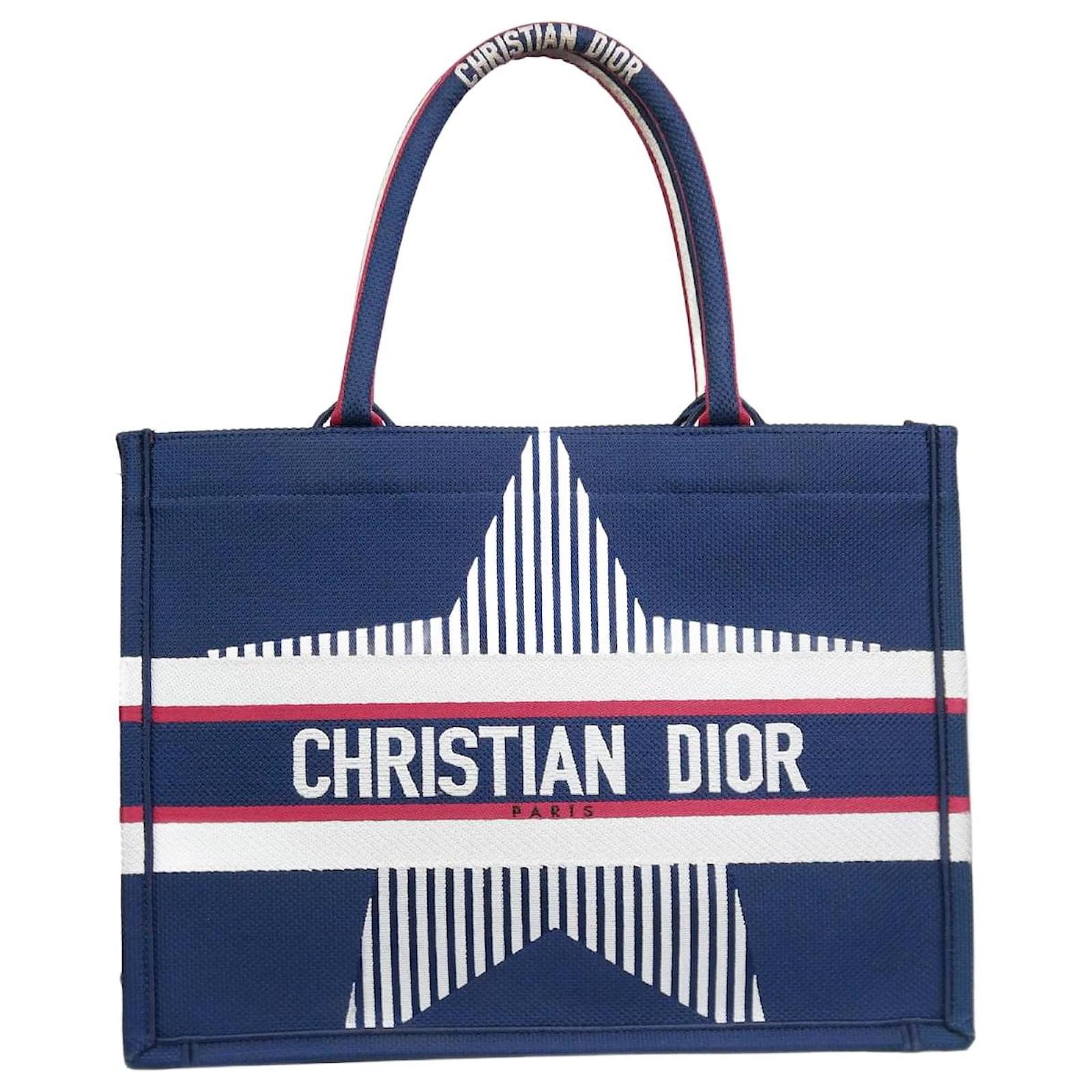 christian dior tote bag blue