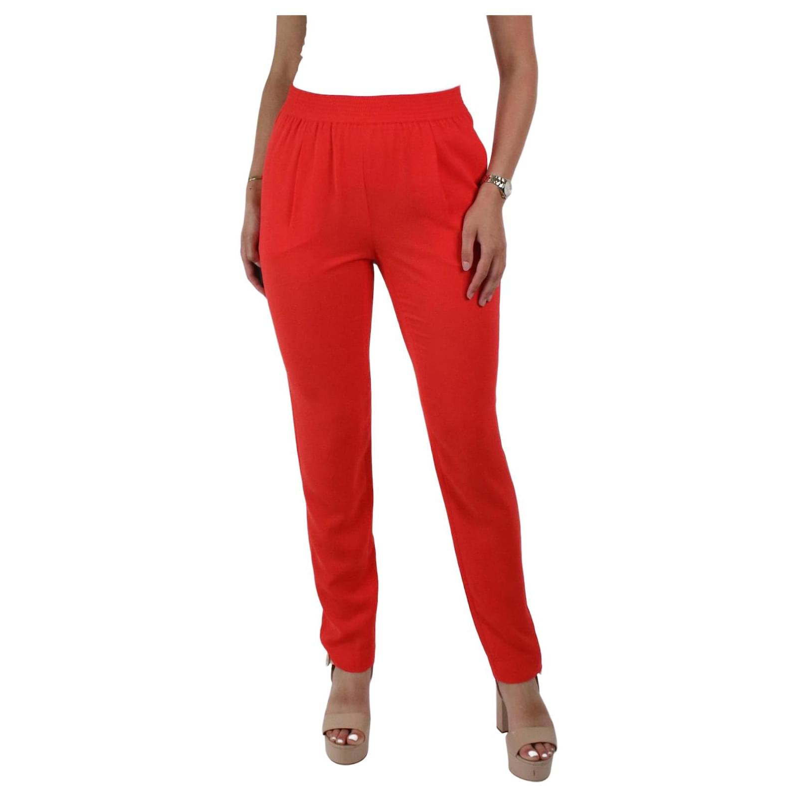 Polo Ralph Lauren Red lightweight tapered trousers size S