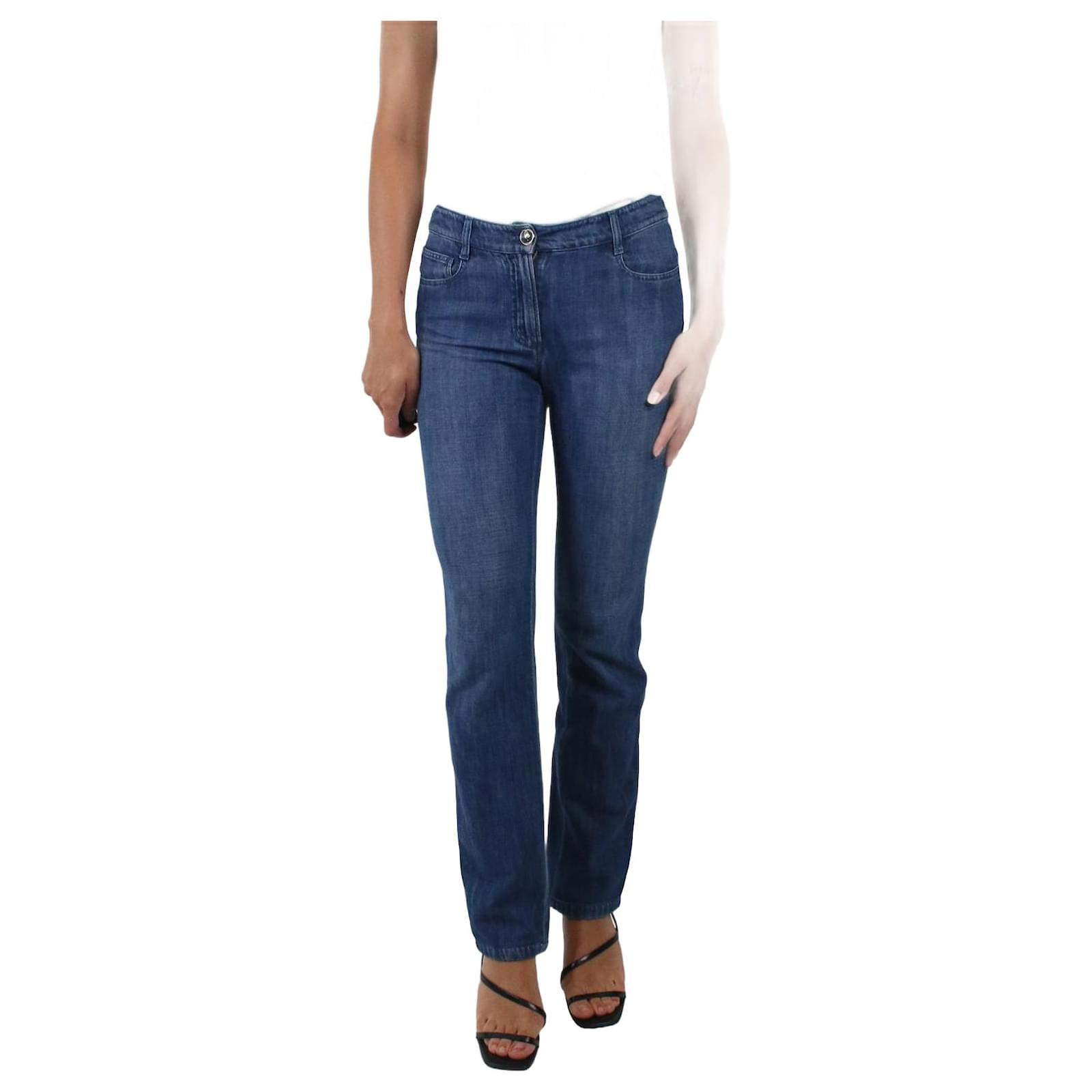 Blue mid-wash jeans - size FR 36