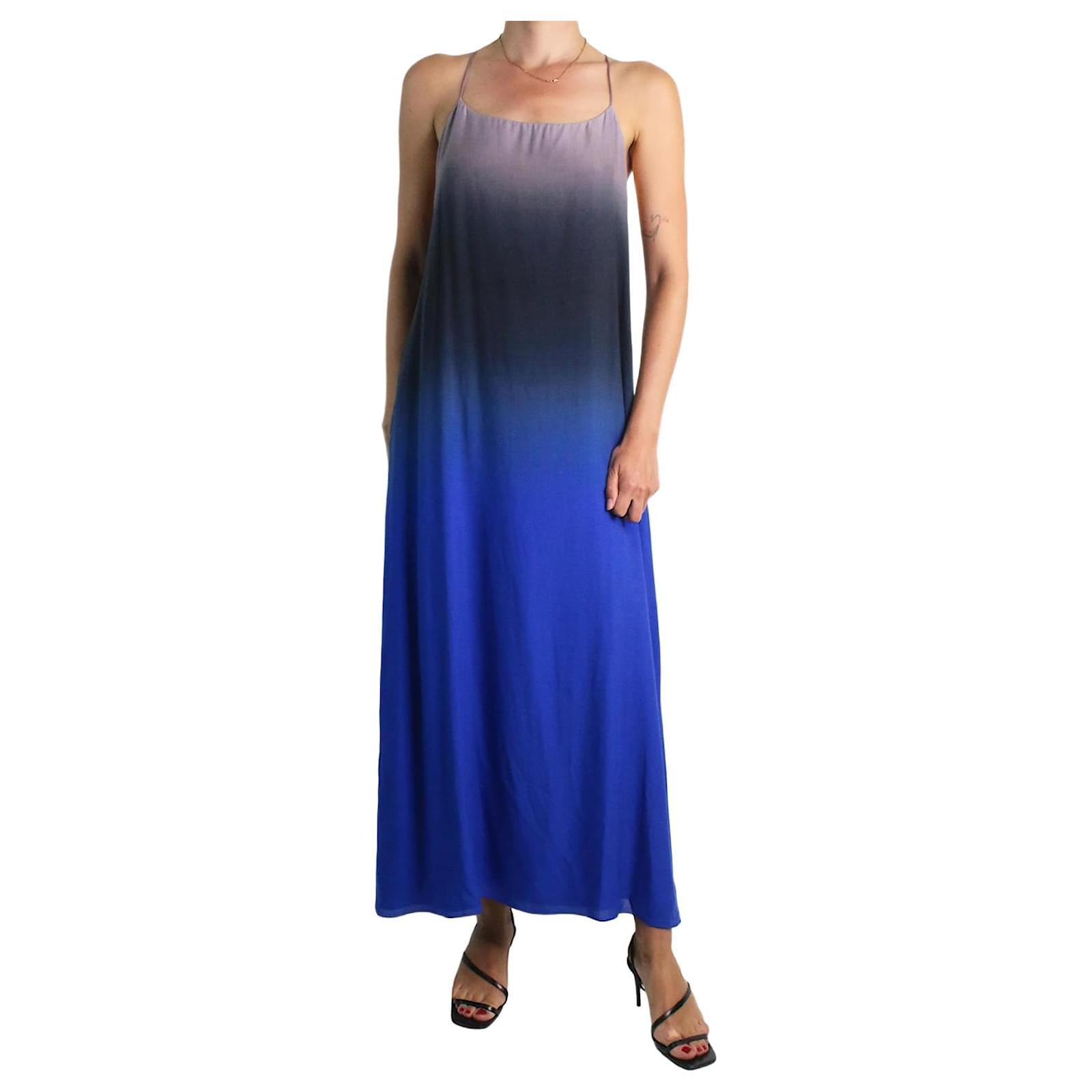 The row Blue strapless ombre maxi dress - size UK 10 Viscose ref.JC985739  (Sold) - Joli Closet