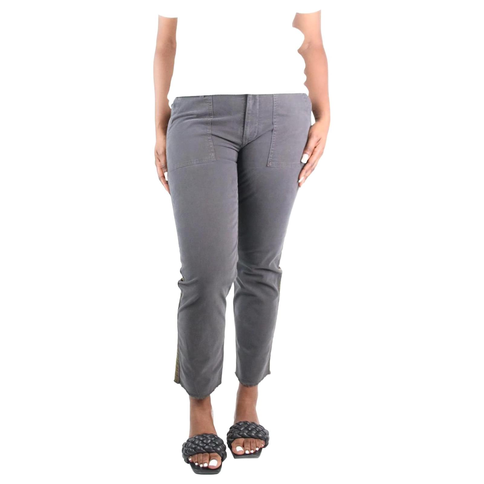Ladies Cropped Trousers Grey - Get Branded Workwear