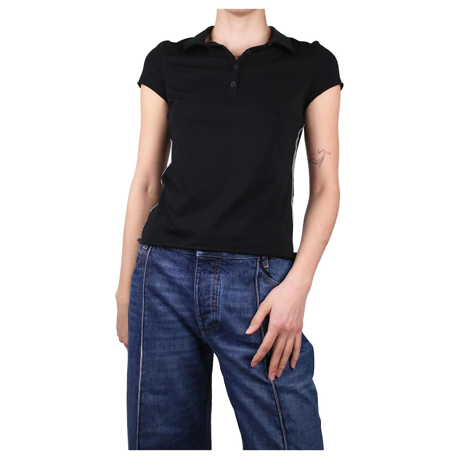 JIL SANDER+ cotton polo shirt black-
