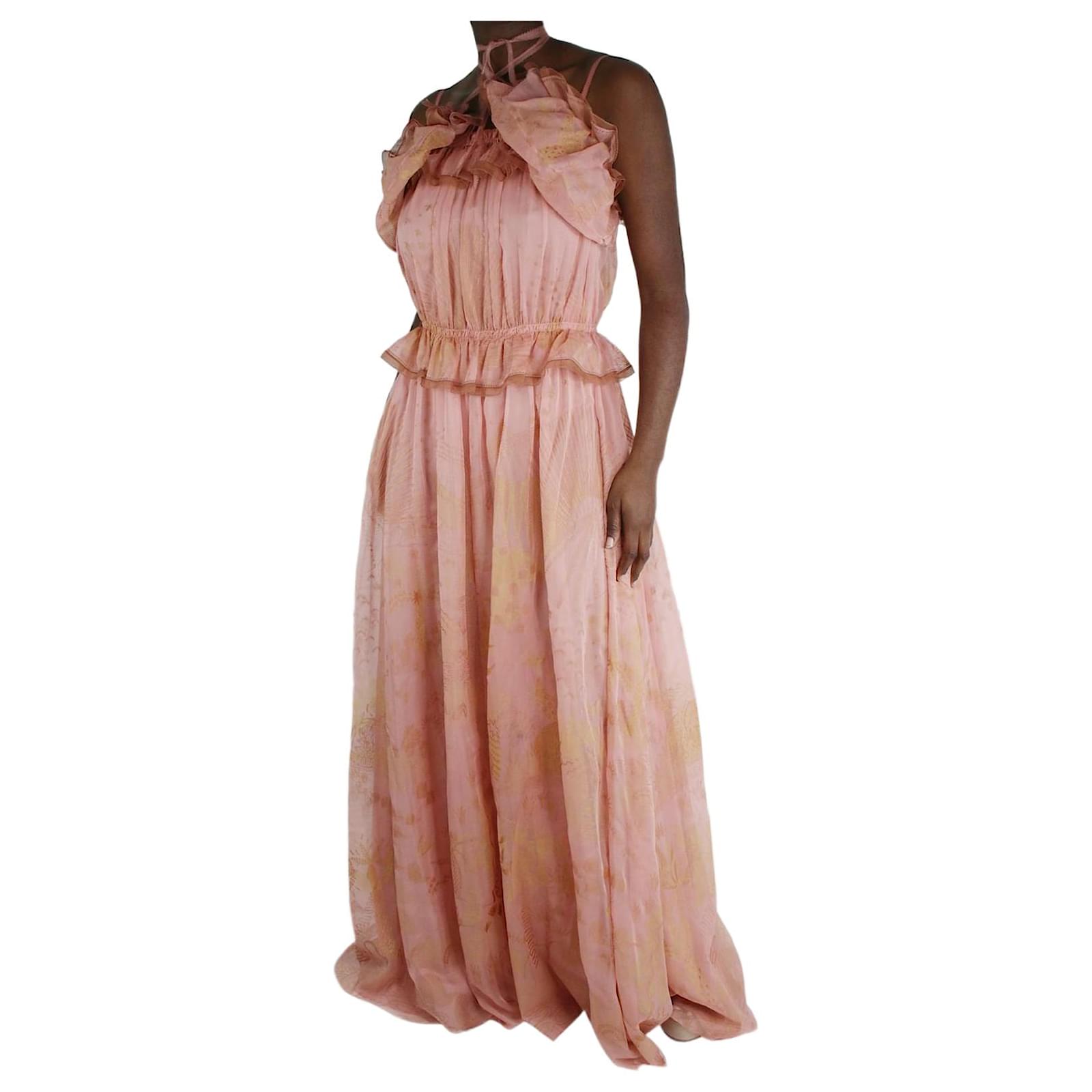 Valentino Pink Dress - size IT 42 Silk ref.986573 - Joli Closet