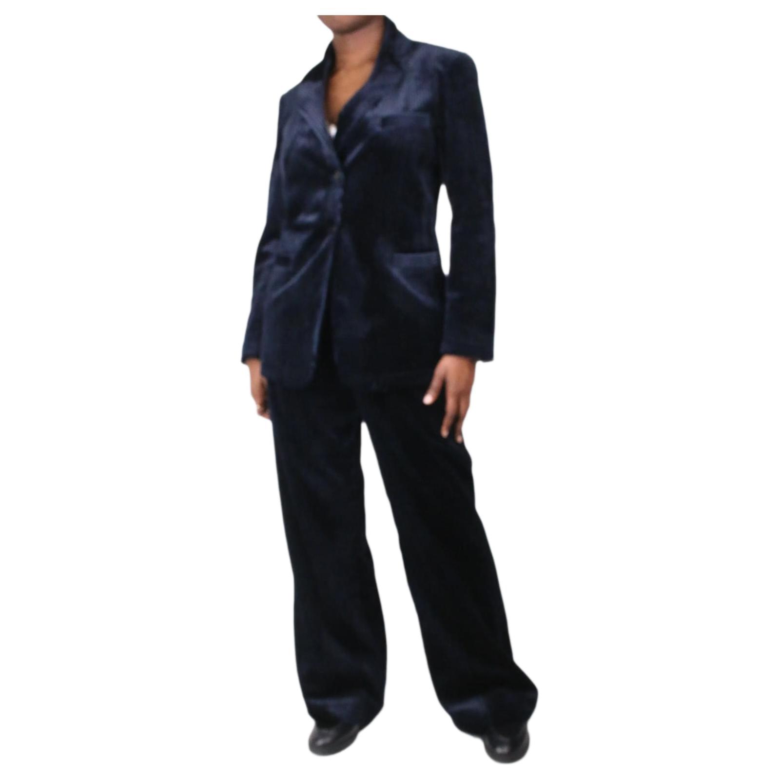 Forte Forte Blue corduroy suit set   size M Viscose ref