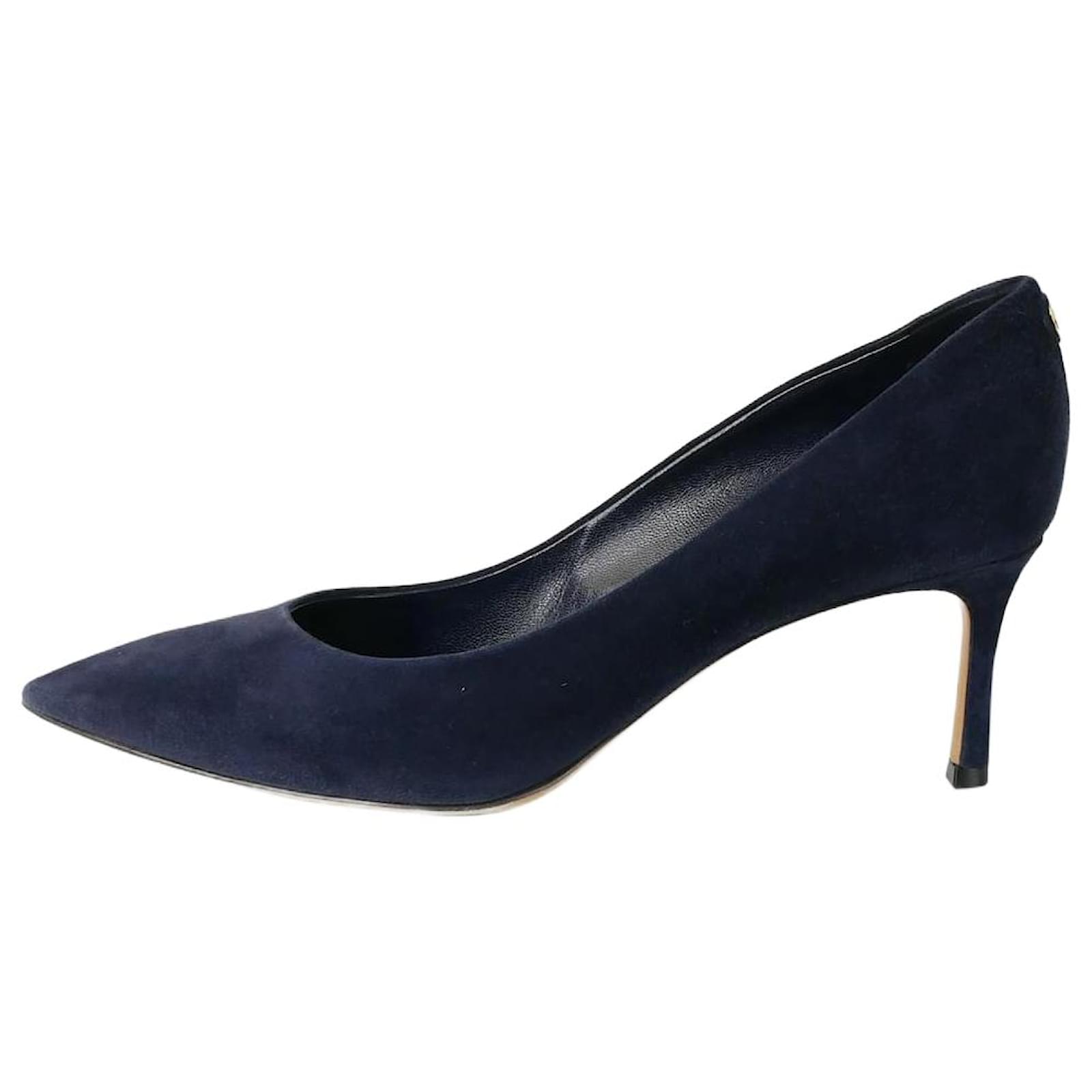 Louis Vuitton Blue suede pointed toe pumps - size EU 36.5 ref.986837 - Joli  Closet