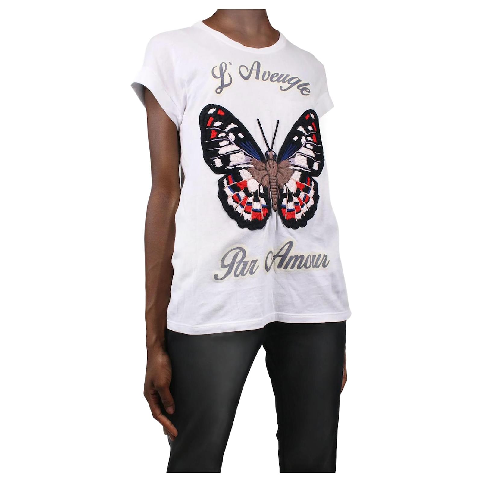 Camiseta discount gucci blanca