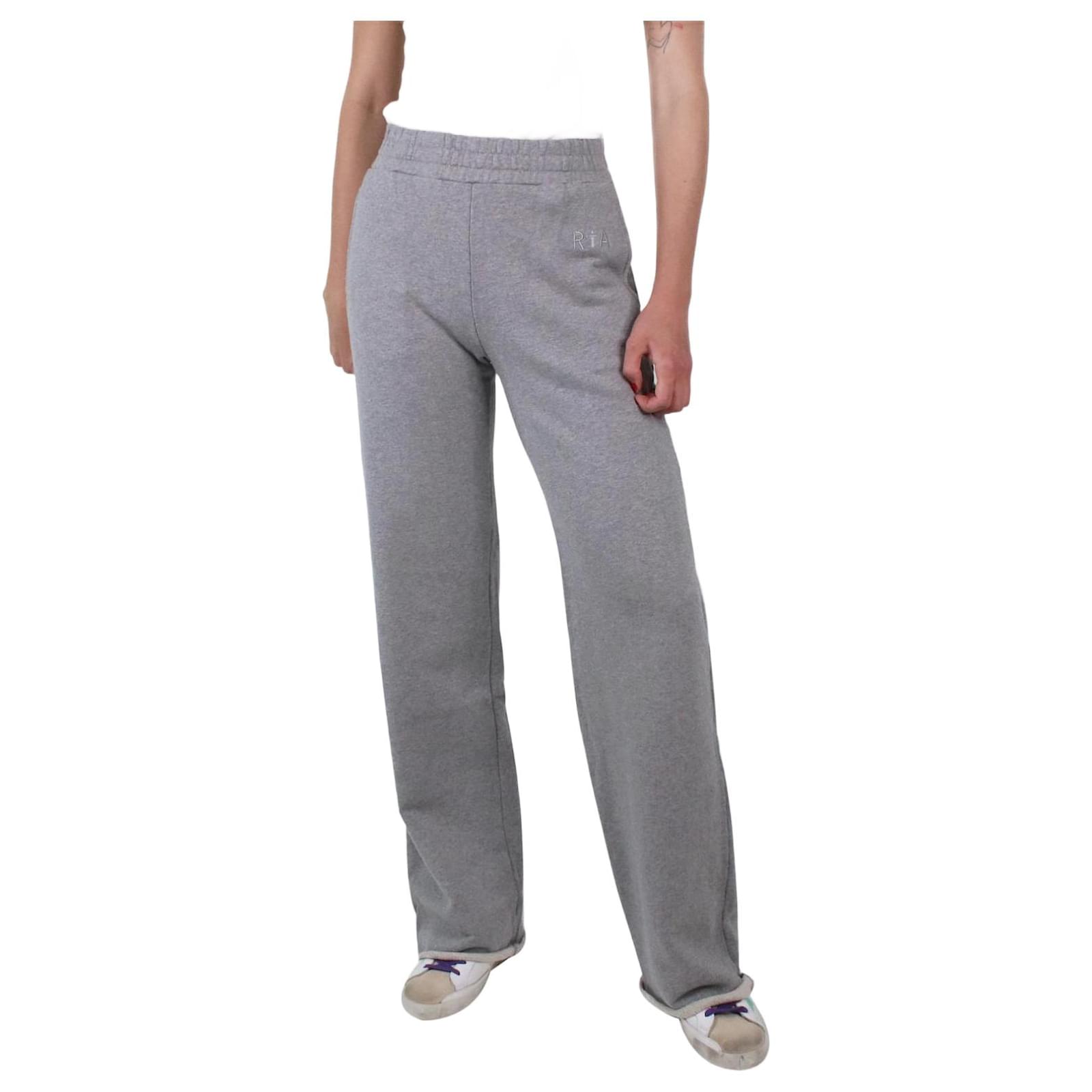 Grey wide-leg sweatpants - size XS
