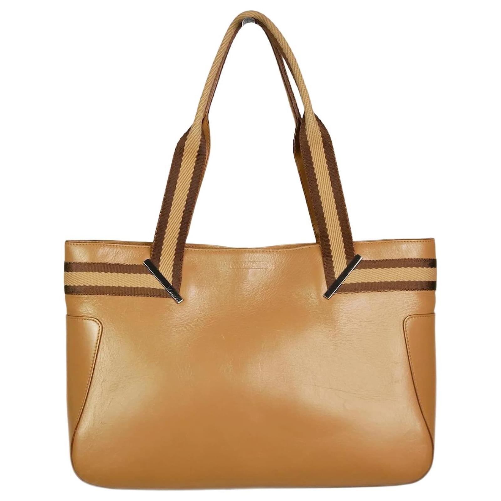 Gucci Brown Leather Top Handle Bag ref.987064 - Joli Closet