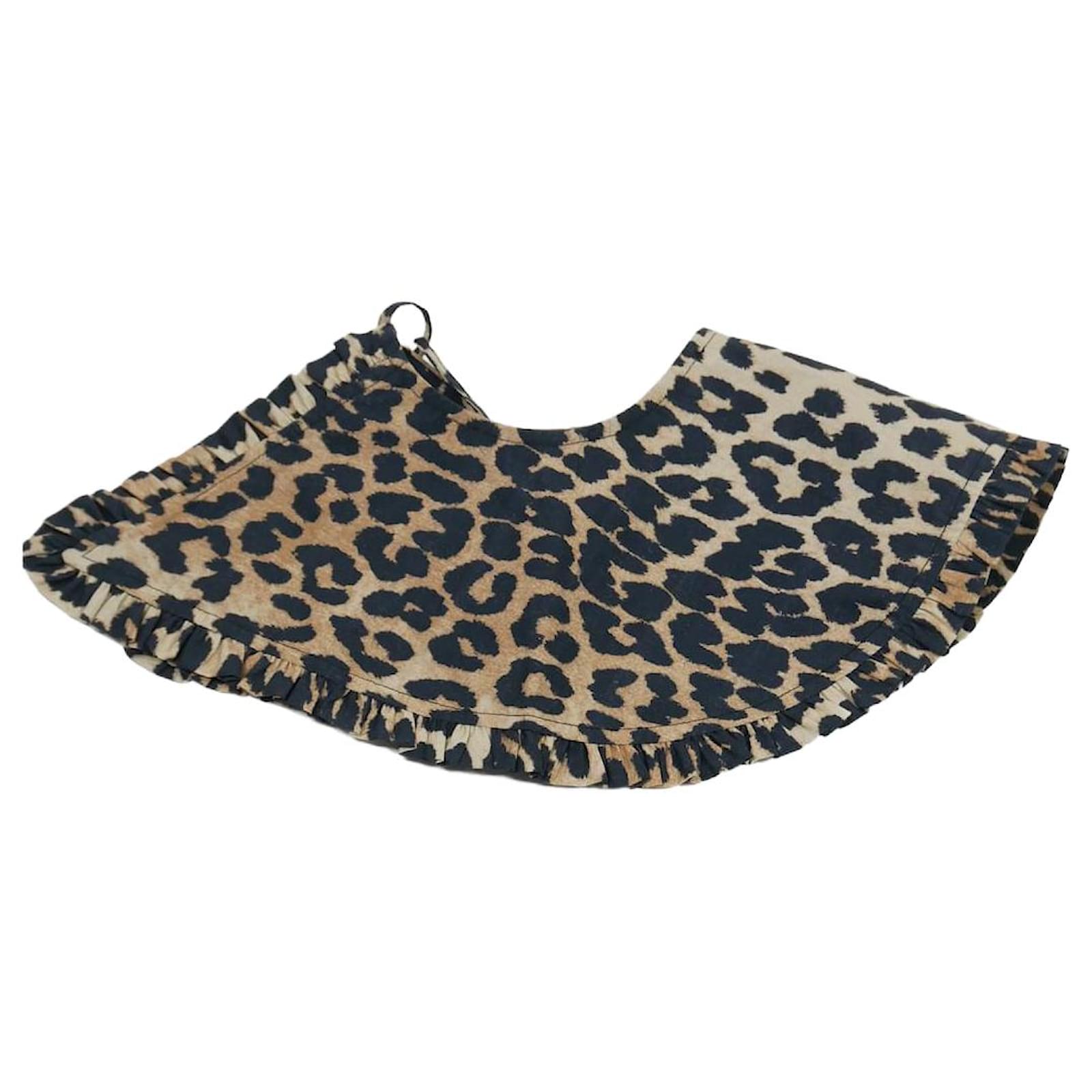 Ganni Leopard print collar Cotton ref.987112 - Joli Closet