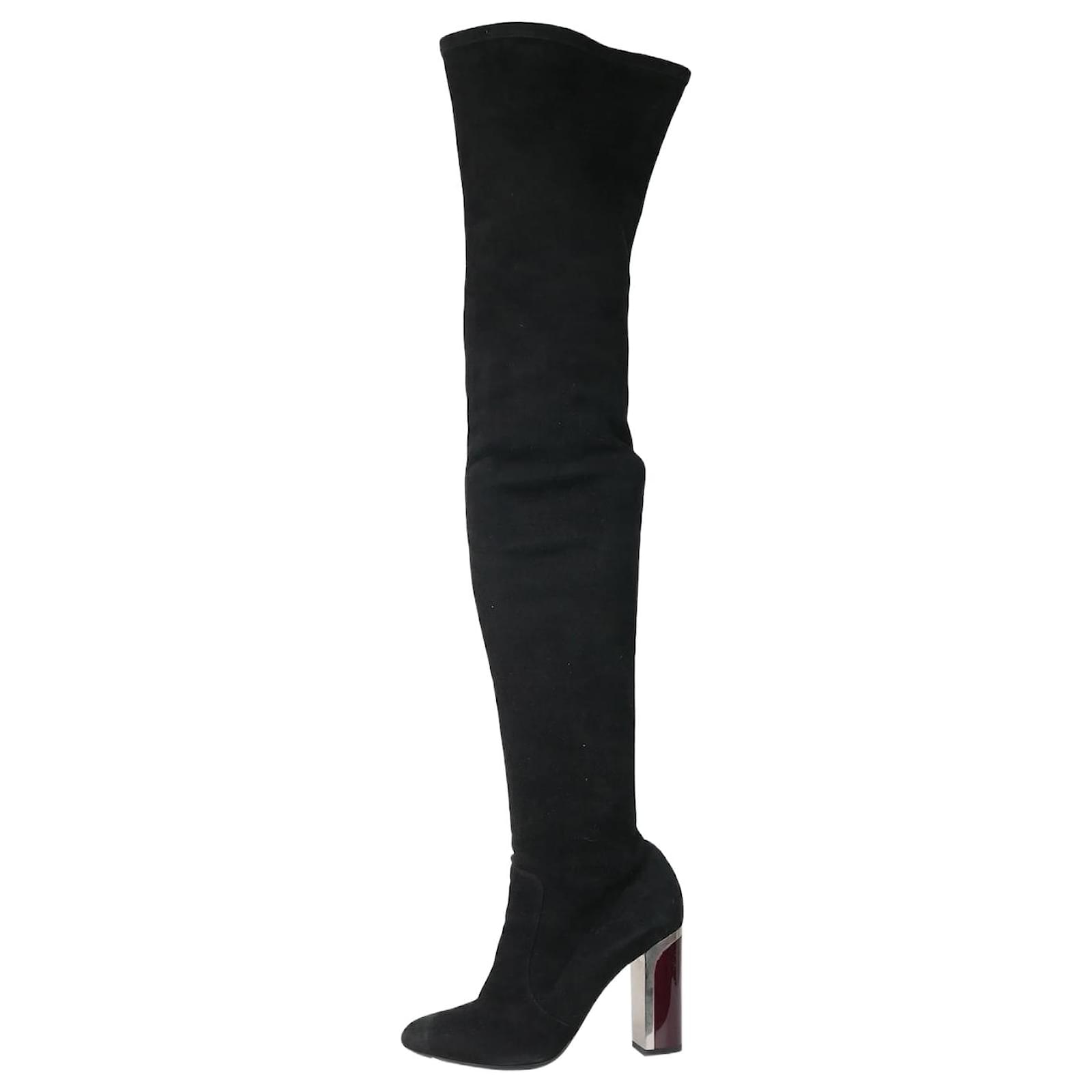 Botas discount negras rodilla