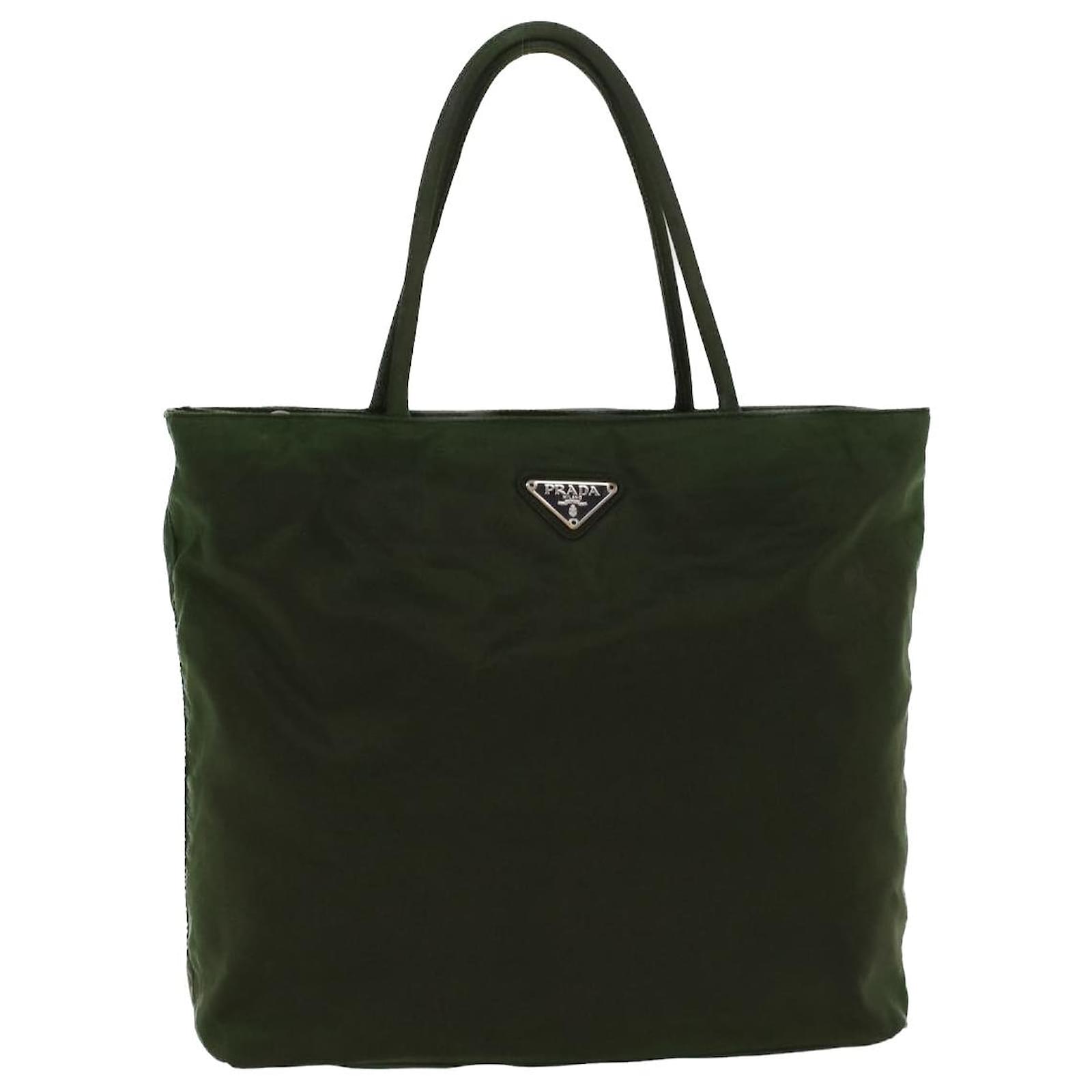 Lacoste Green Nylon Tote Bag
