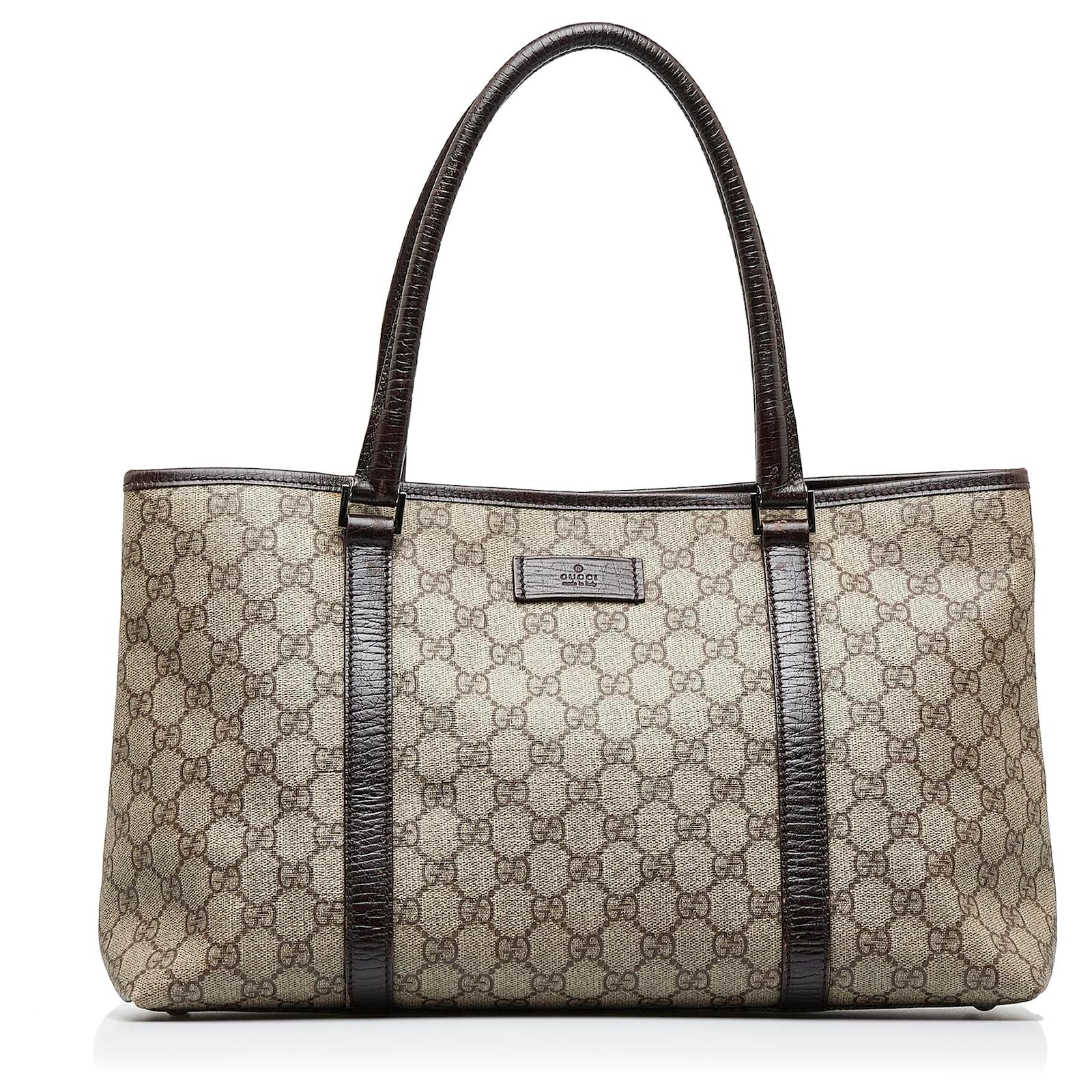 Gucci Brown GG Supreme Tote Bag Cloth Cloth ref.987679 - Joli Closet