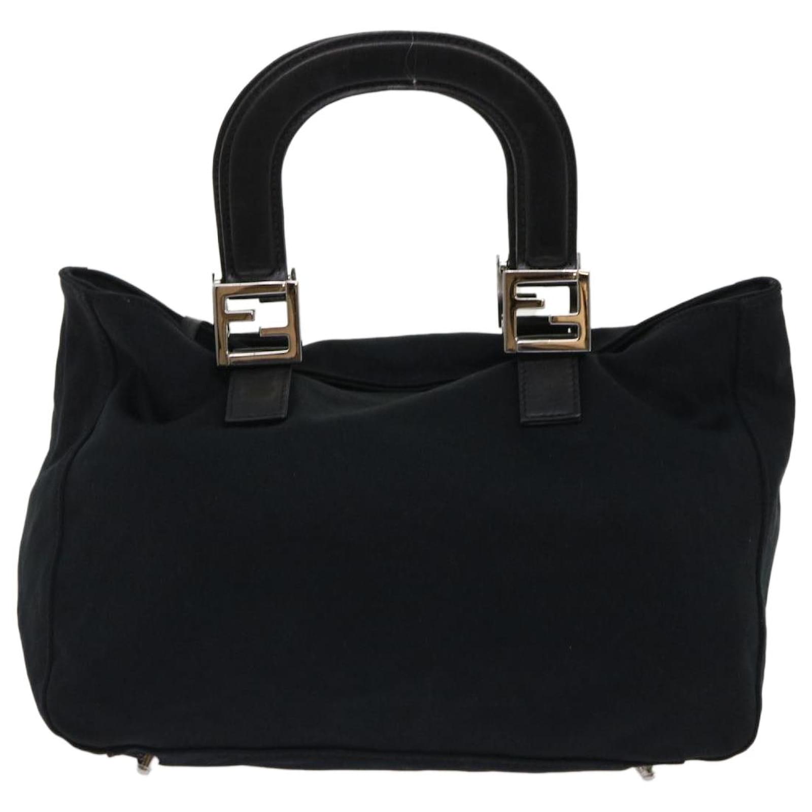 Black Synthetic Handbag