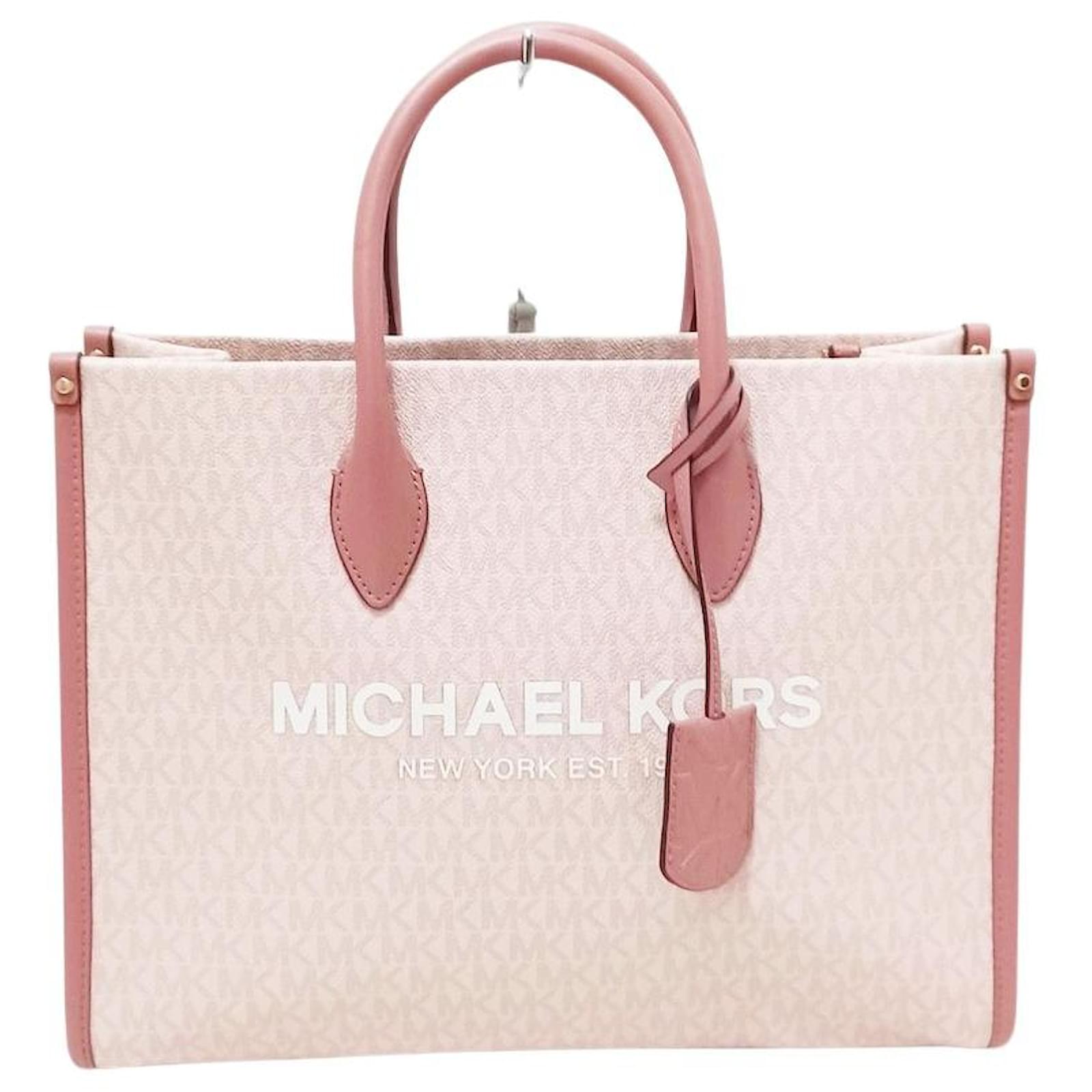 Michael Kors Bags | Michael Kors Jet Set Tote Bags | Color: Pink/White | Size: Os | Annamdel's Closet