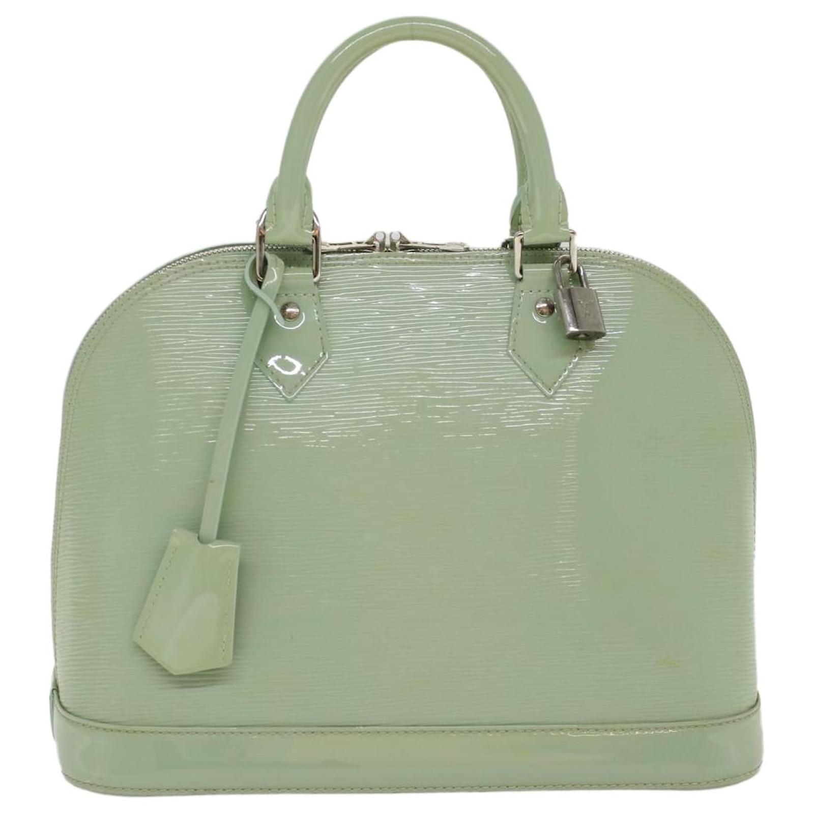 Alma Louis Vuitton Handbags Light green Patent leather ref.239346 - Joli  Closet