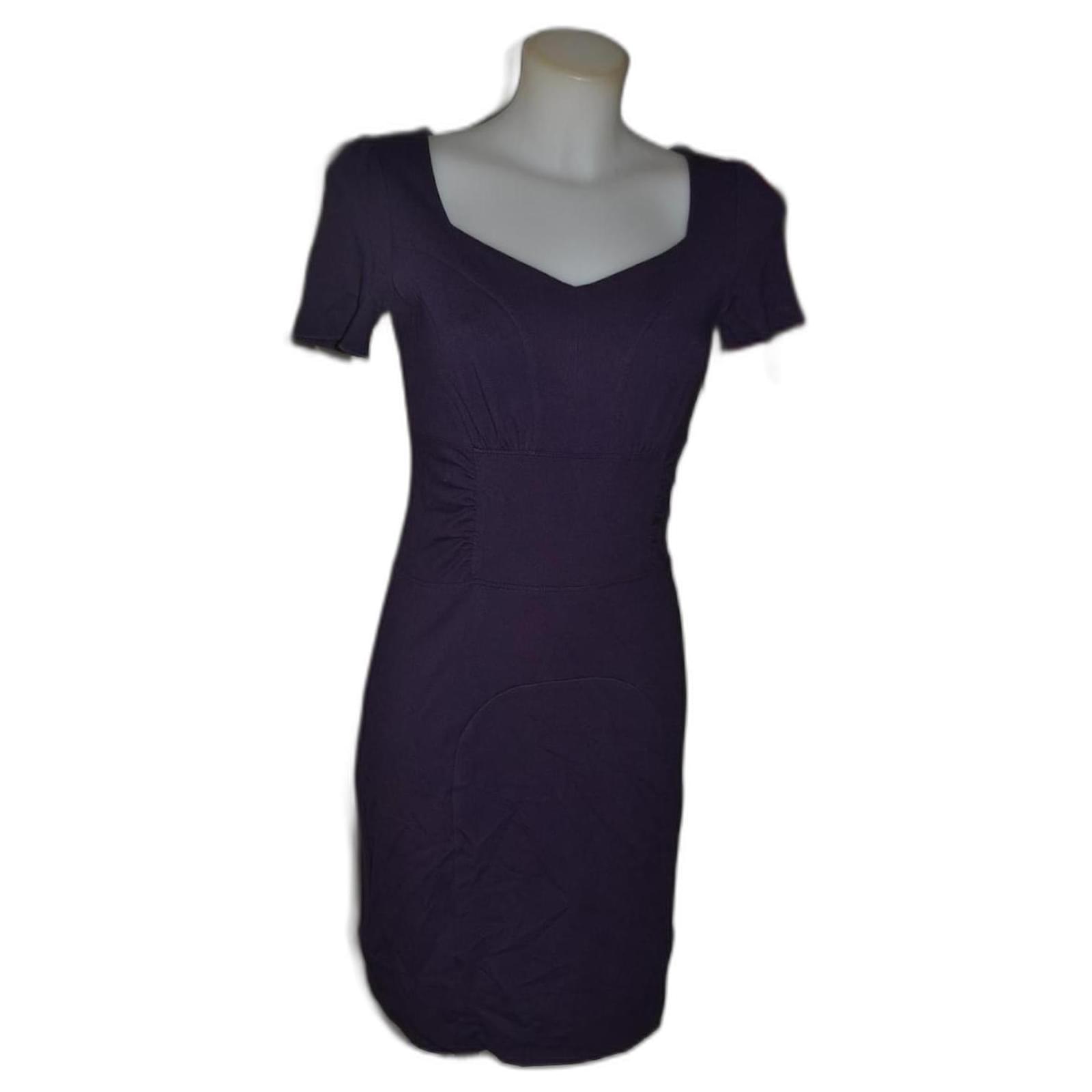 Vestido morado online oscuro