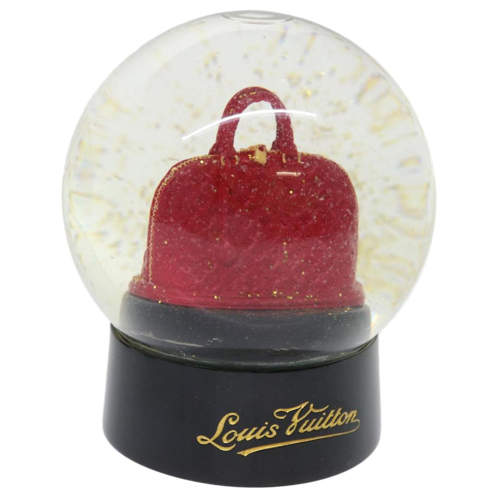 LOUIS VUITTON Snow Globe Dome Object Alma Novelty Ornament Limited red w/box