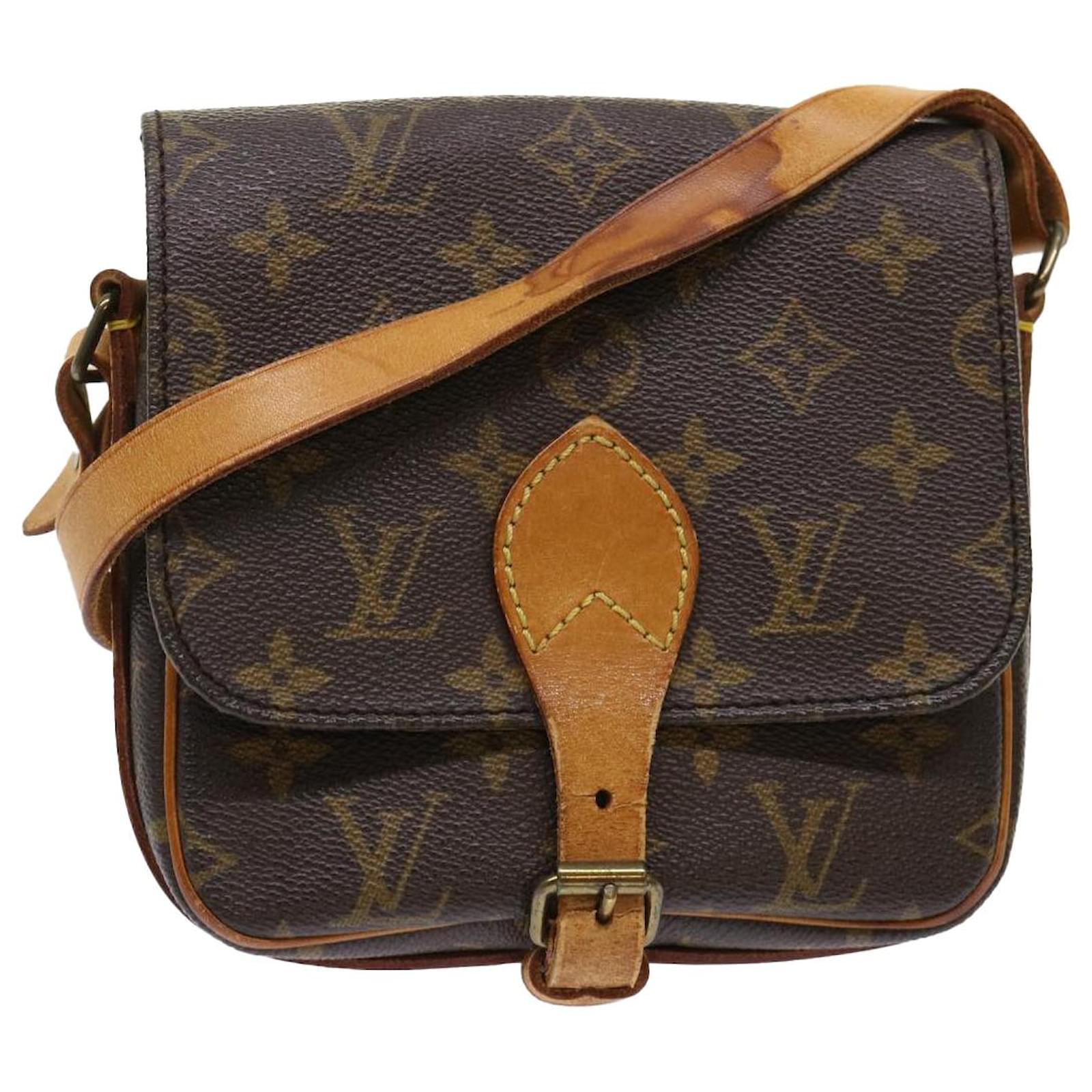 LOUIS VUITTON Monogram Cartouchiere PM Shoulder Bag M51254 LV Auth rd5481