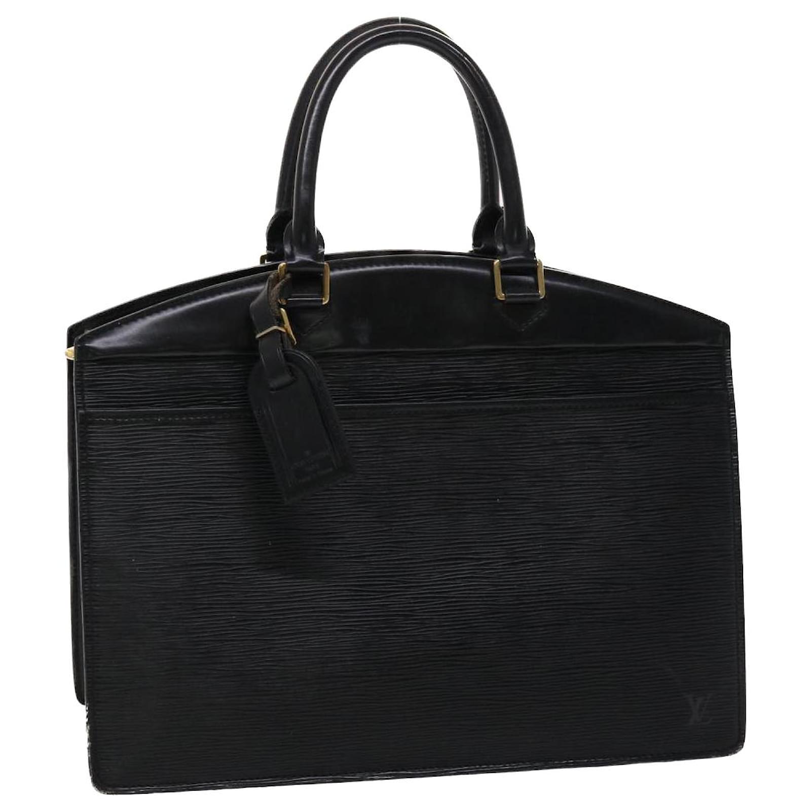 Louis Vuitton, Bags, Auth Louis Vuitton Epi Noir Riviera Handbag