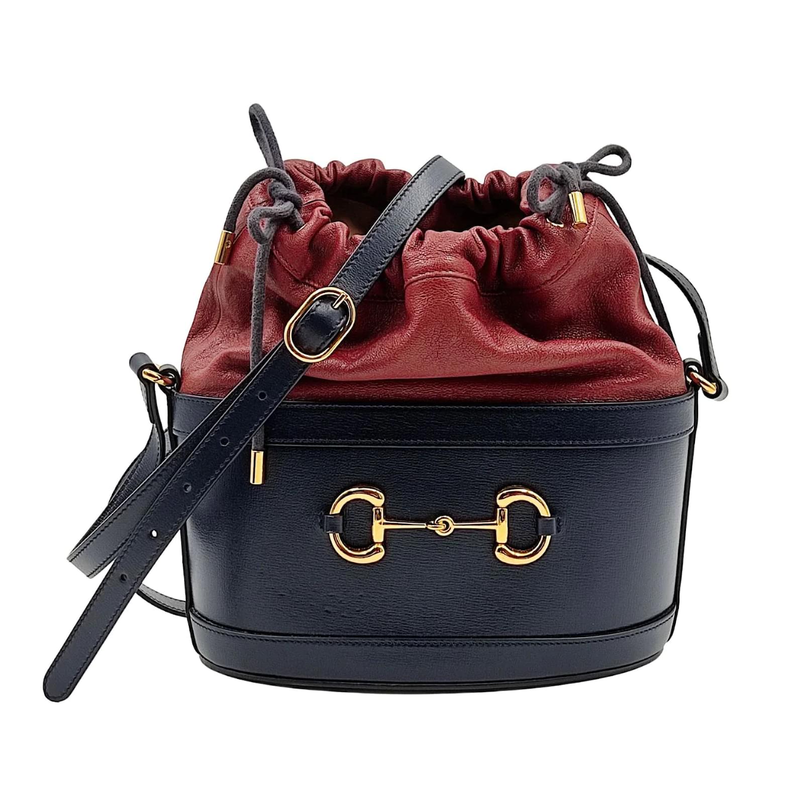 Gucci Gucci 1955 Horsebit Leather Shoulder Bag burgundy