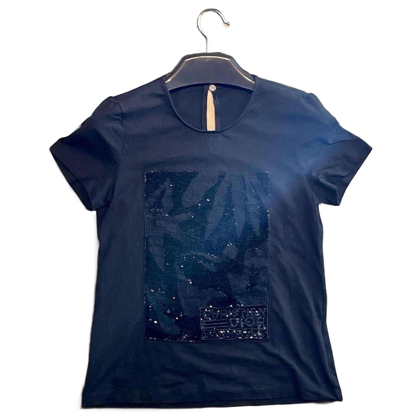 Christian Dior Woman T-Shirt (Size m) Black Cotton ref.989211