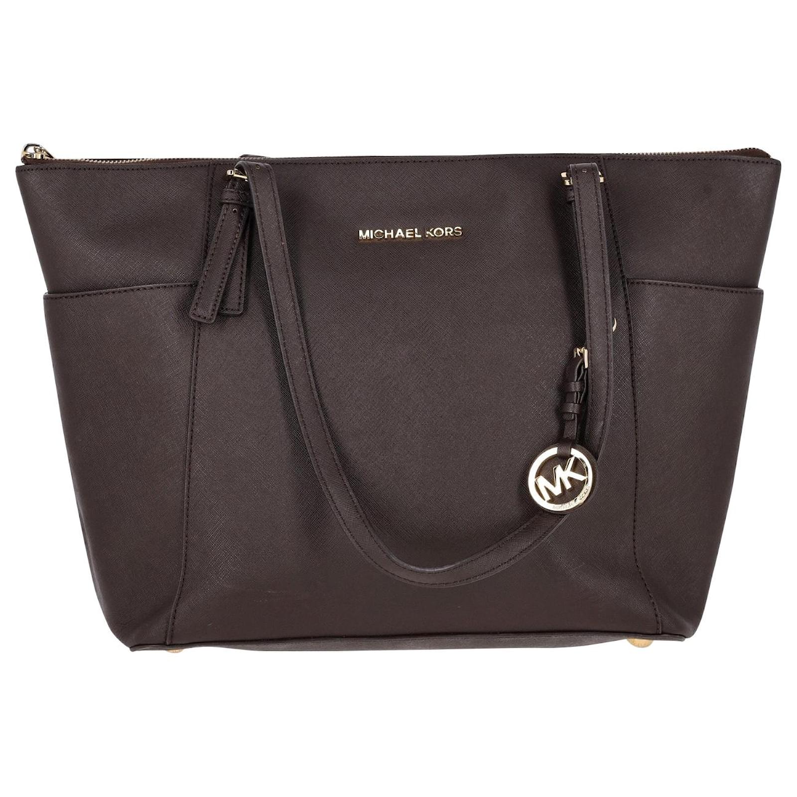 MICHAEL Michael Kors Hamilton East / West Satchel Bag - Black in Brown