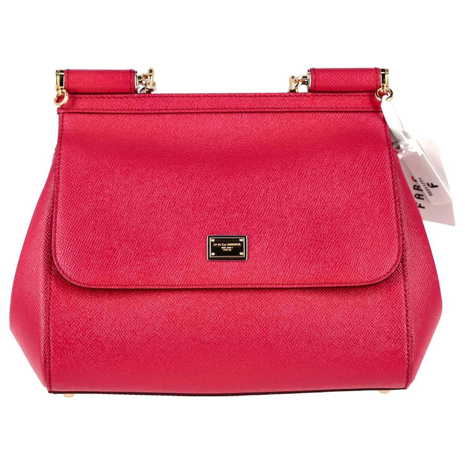 Dolce & Gabbana Medium Sicily Bag in Pink Leather ref.989992 - Joli Closet