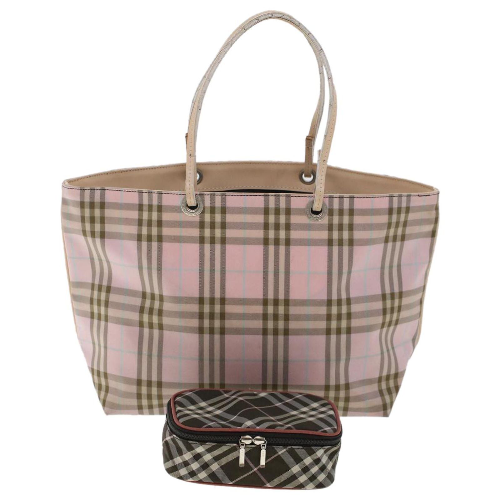 Blue Label Vintage Pink Burberry Bag BURBERRY Nova Check Blue