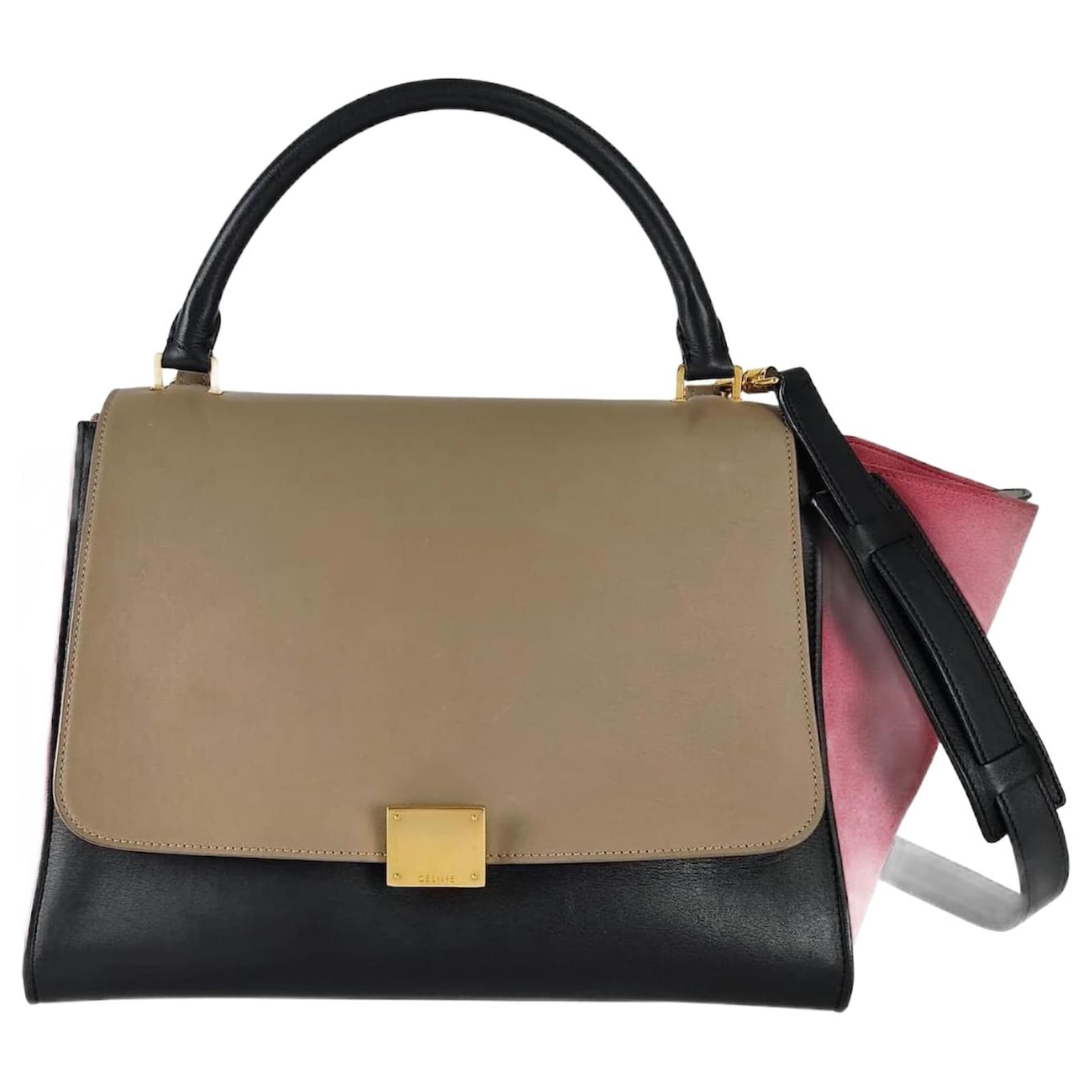 Céline Celine Trapeze shoulder bag in multicolored leather