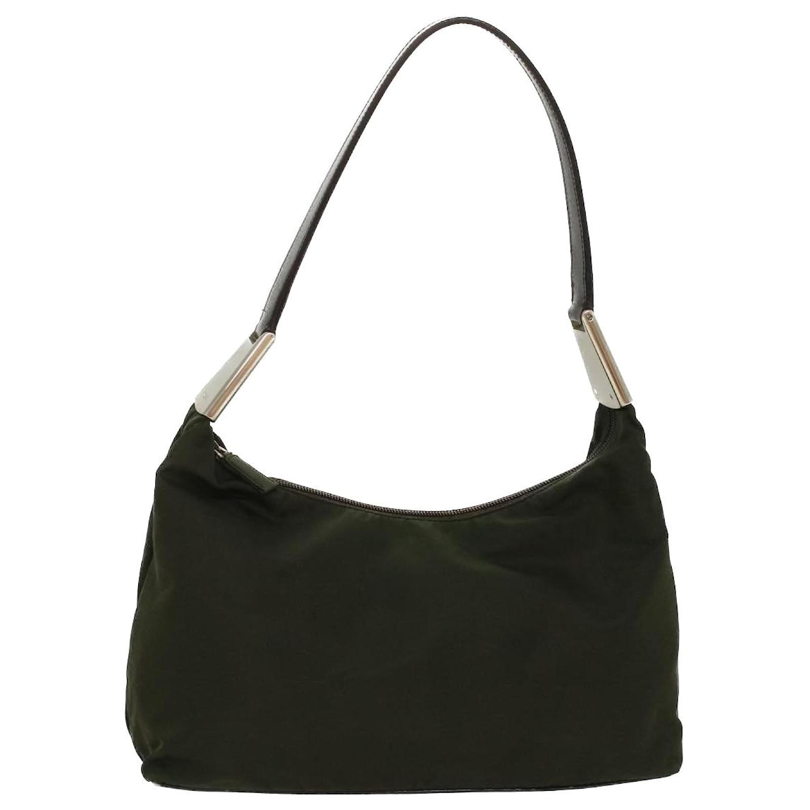 PRADA Shoulder Bag Nylon Green Auth cl655 ref.991185 - Joli Closet