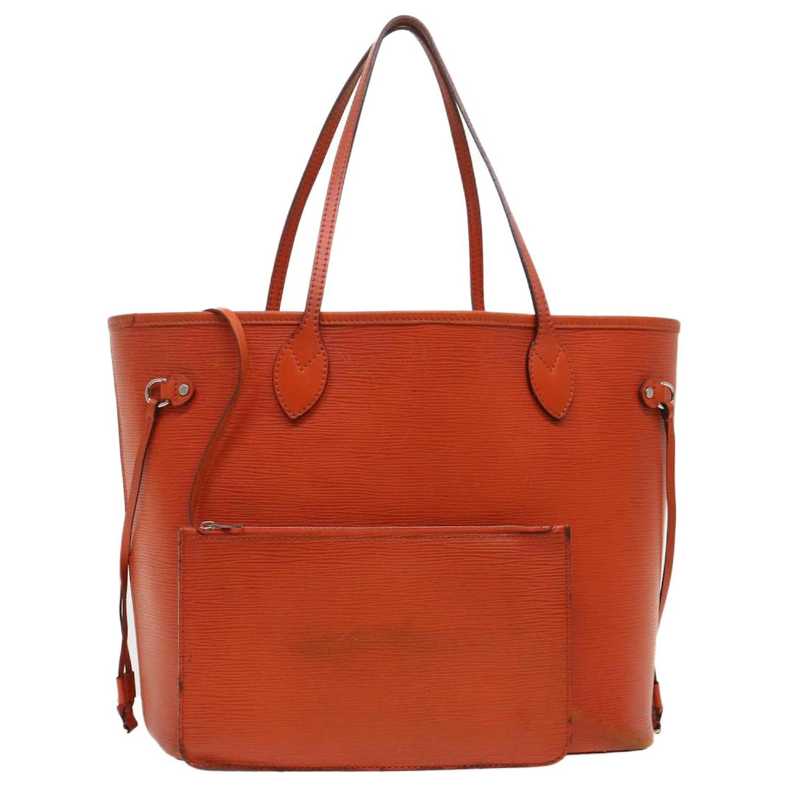 Louis Vuitton Epi Neverfull MM w/ Pouch - Orange Totes, Handbags