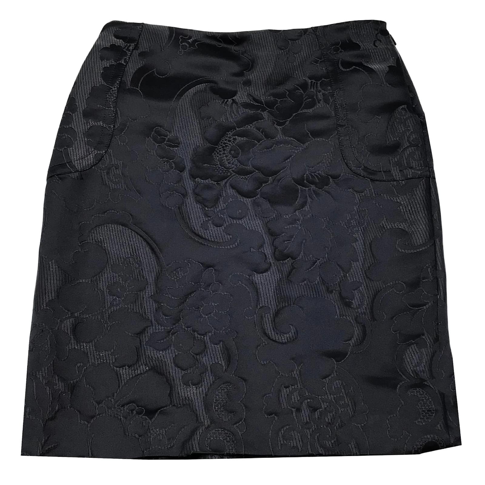 Gucci navy pleated on sale skirt