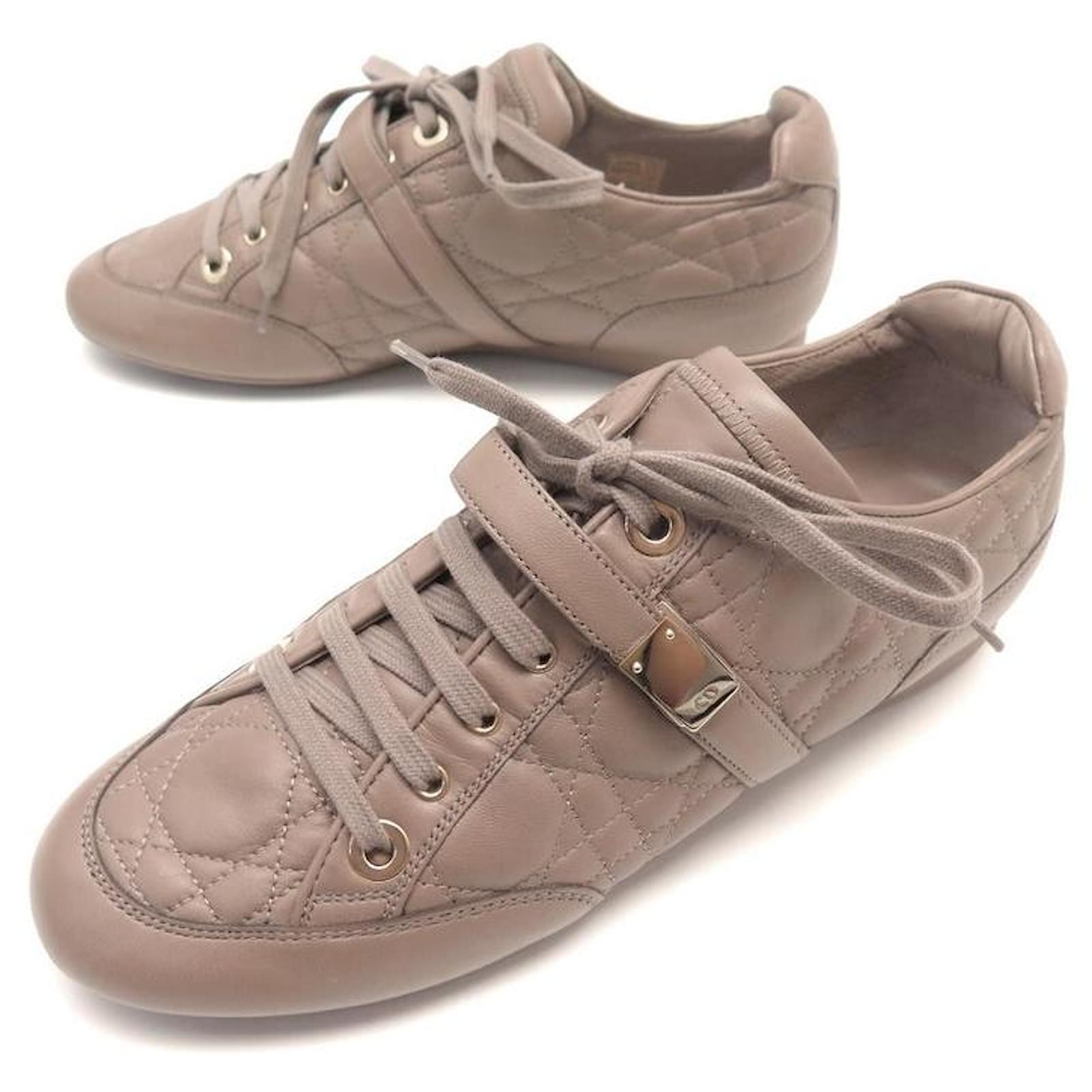 NUOVE SCARPE DIOR MACROCANNAGE NUDE 38 VECCHIE SCARPE DA SNEAKERS IN PELLE  ROSA