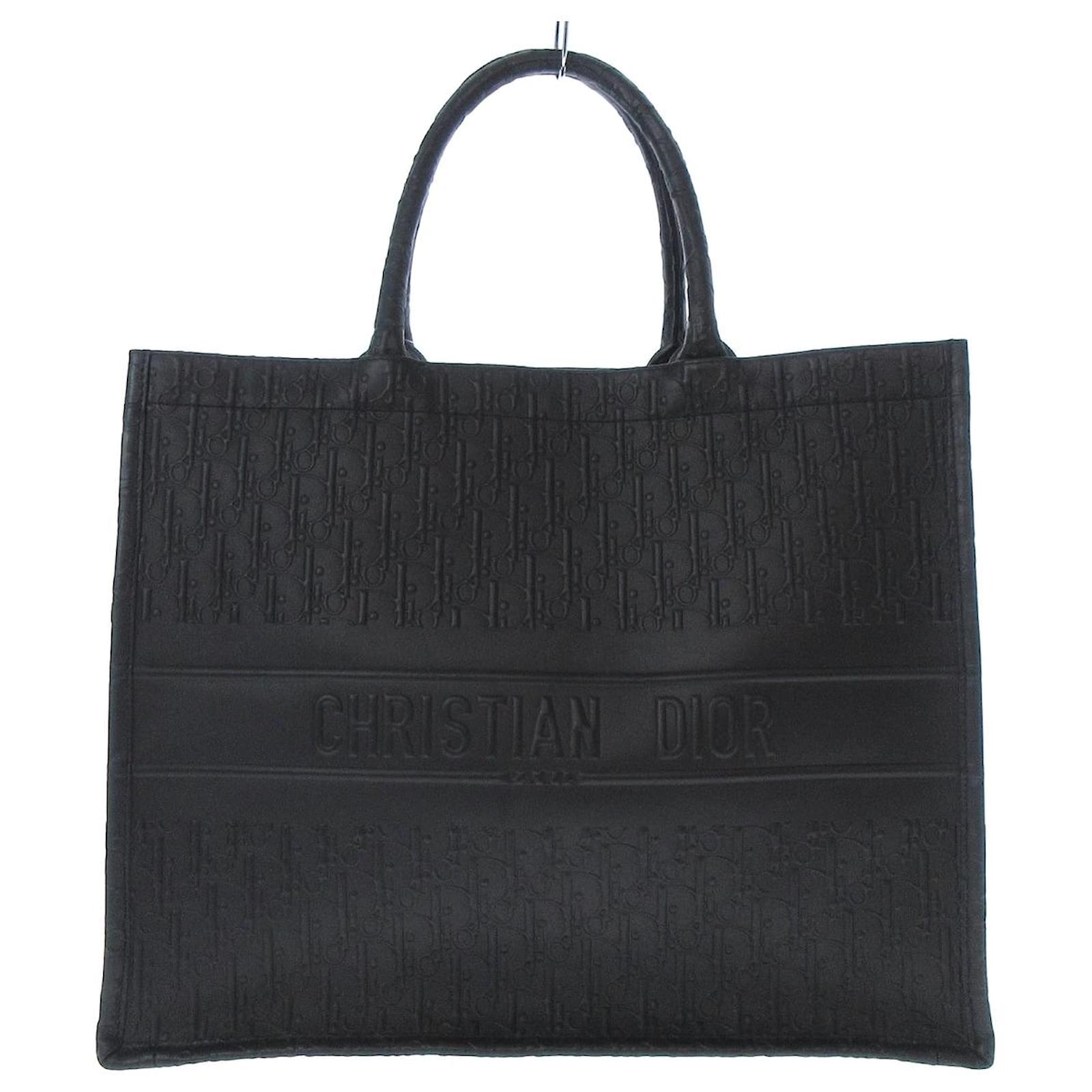 Christian Dior Book Tote Black Leather DIOR BOOK TOTE Black