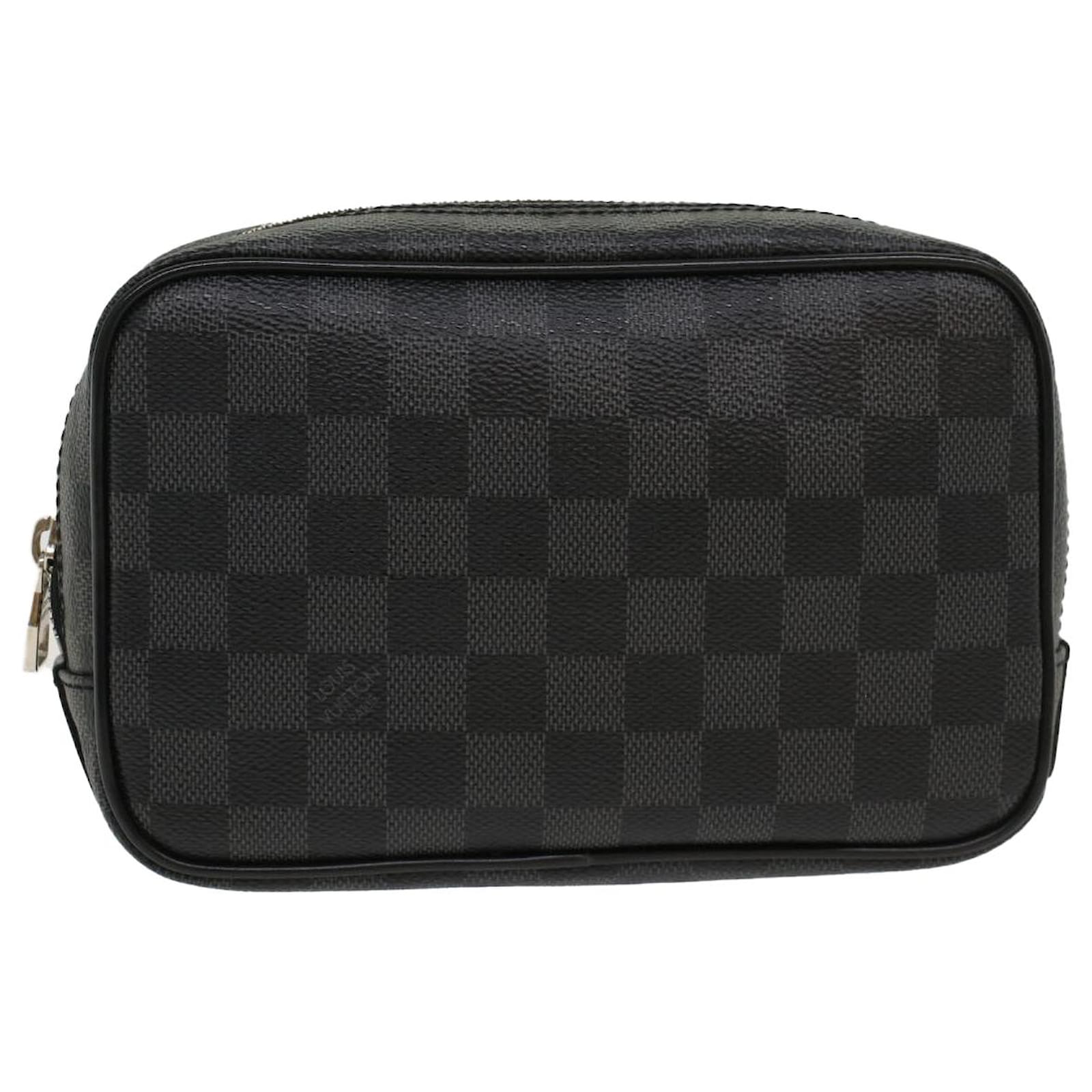 Pre-Owned Louis Vuitton Bag Damier Graphite Pochette Jules PM Dark