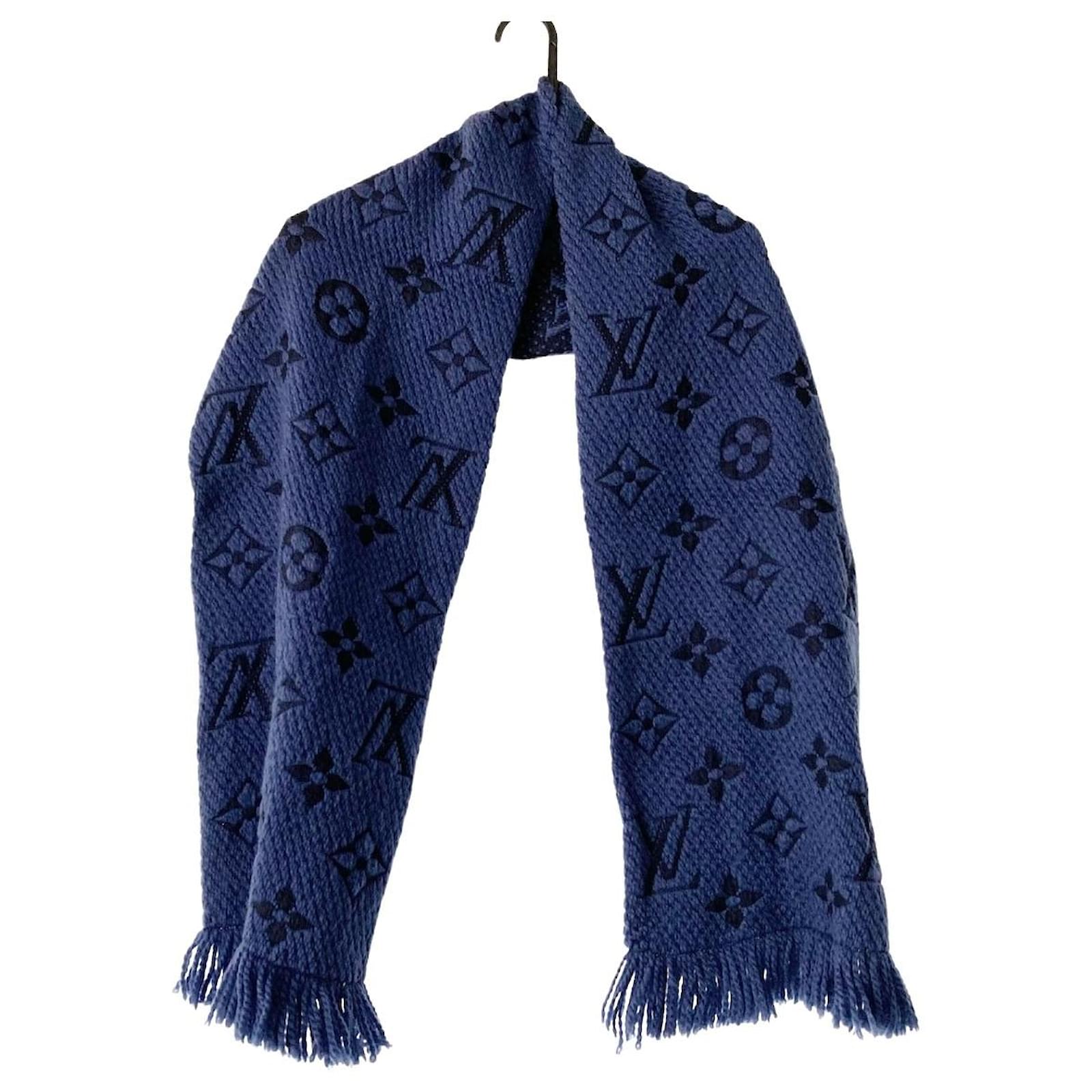 Louis Vuitton Silk Scarf Navy