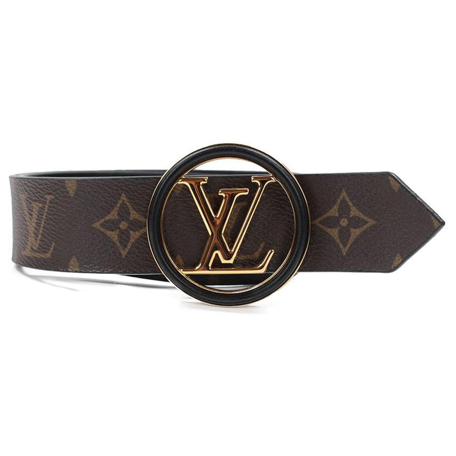 Louis Vuitton LV Initiales 40mm Reversible Belt Blue Damier Azur. Size 85 cm