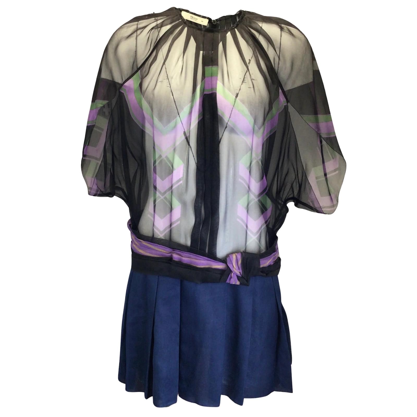 strapless open back dress Prada c. 1996 Purple Devoré Silk Velvet Dress with Green Silk Slip – Nine  Lives Archive