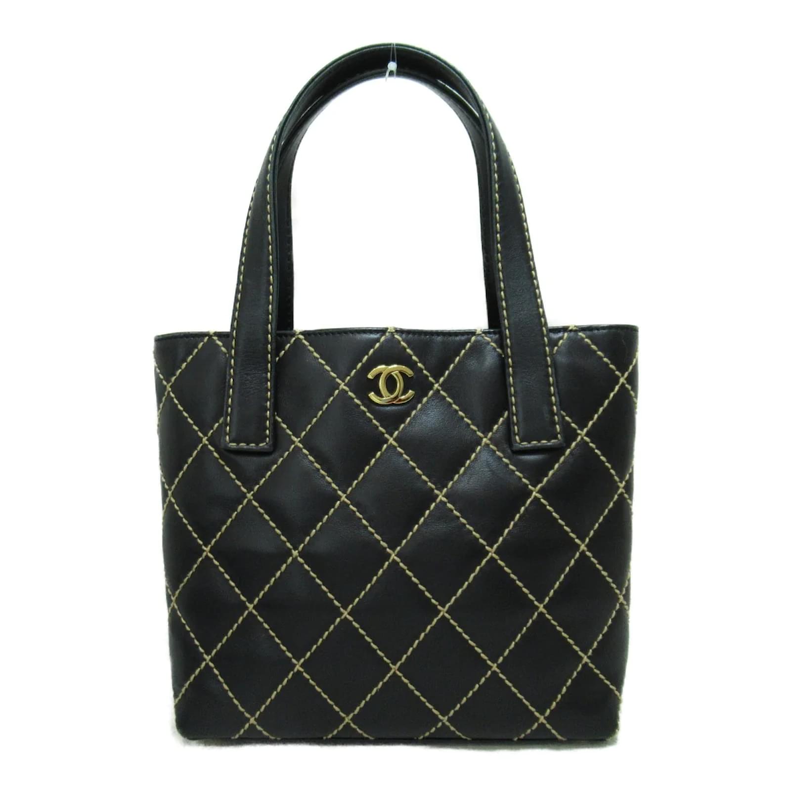 Chanel Black Quilted Caviar Leather Medallion Tote Bag - Yoogi's