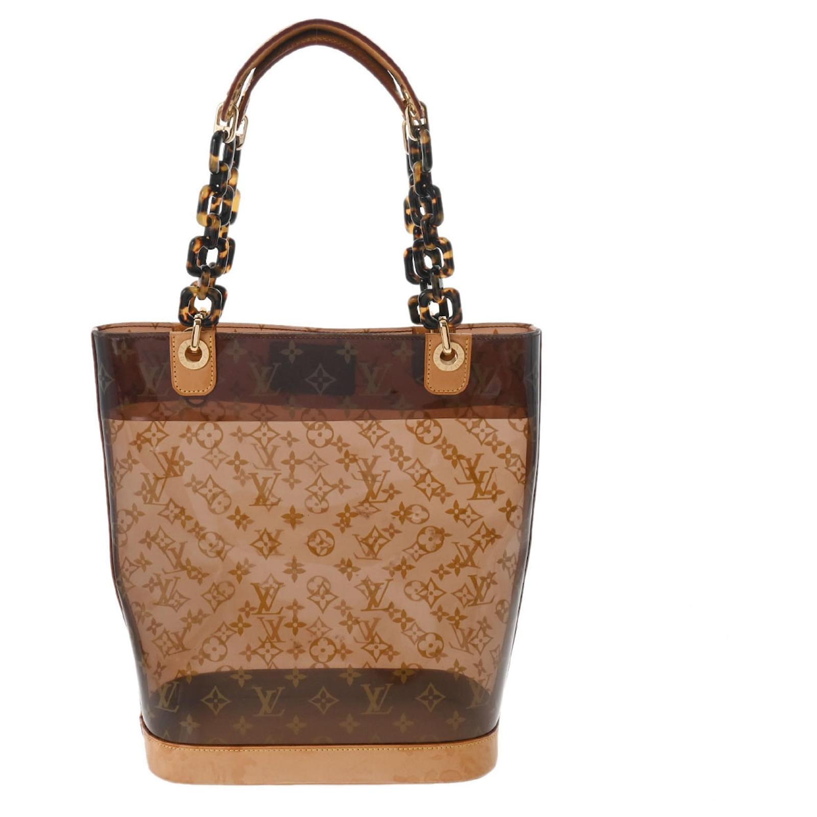 Louis Vuitton Ambre Brown Synthetic Handbag (Pre-Owned)